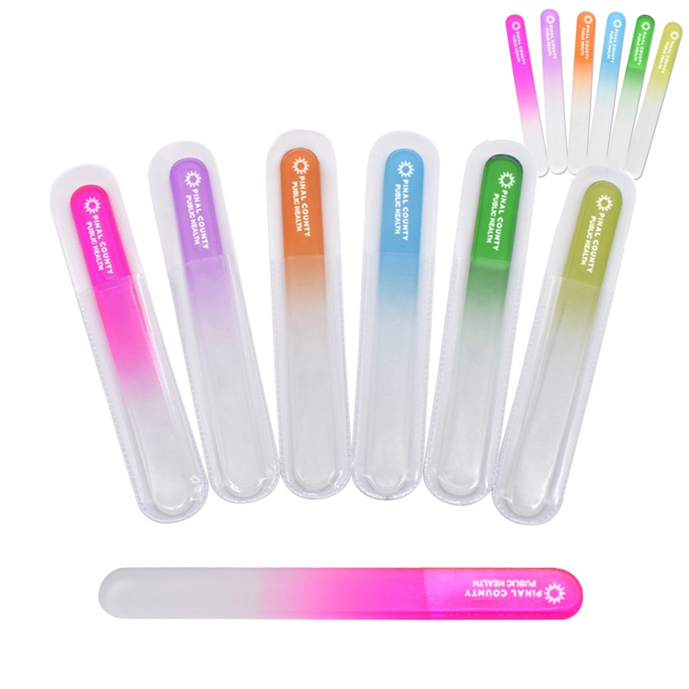 Tempered Glass Nail File in Clear Sleeve 1