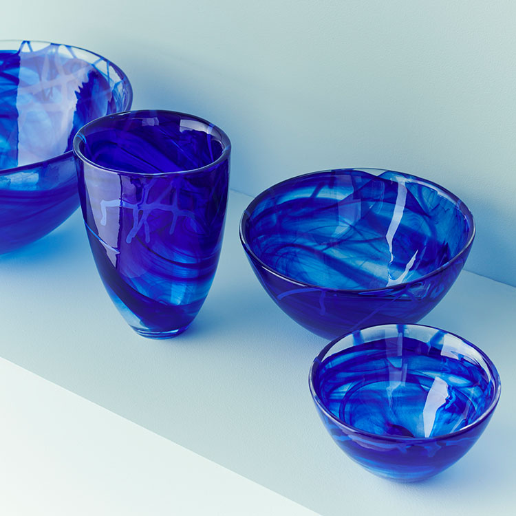 CONTRAST VASE BLUE/BLUE  2