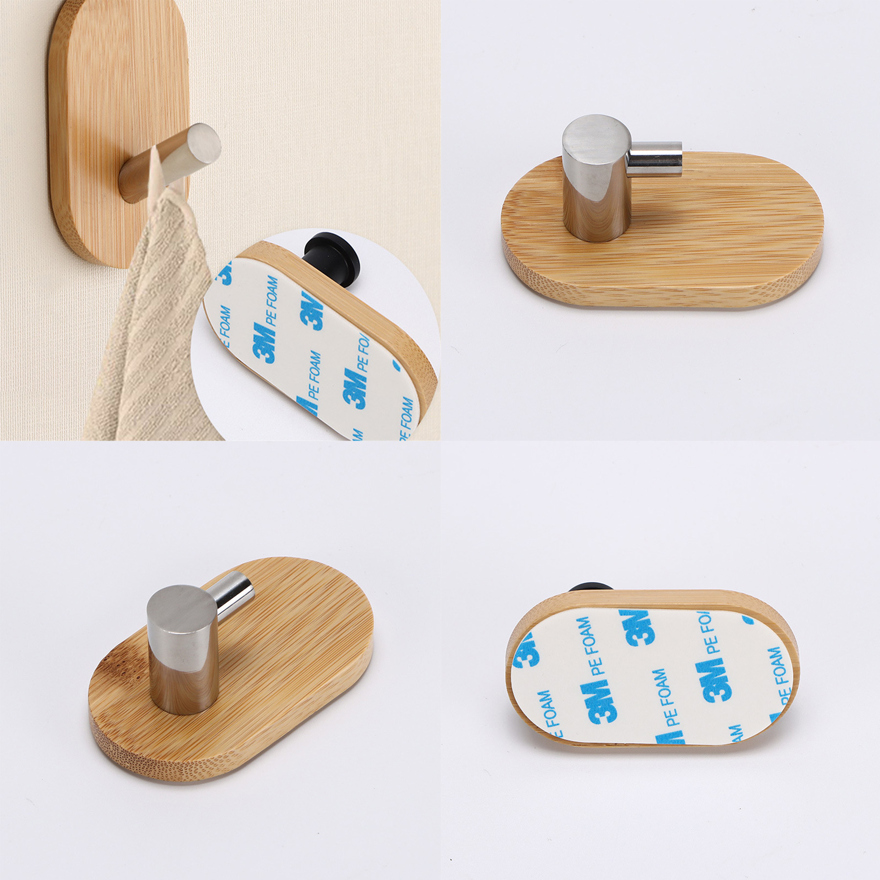 Wood Wall Mounted Coat Rack 2