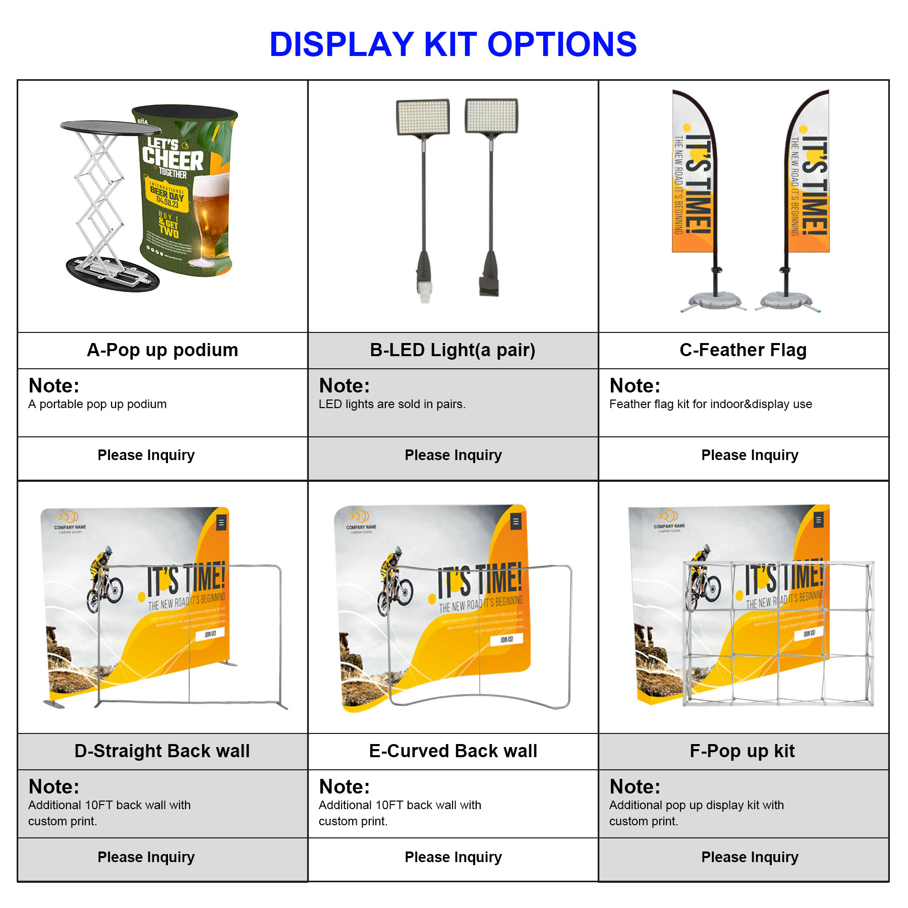 10 Ft Custom Straight Tension Fabric Trade Show Booth Kit 4
