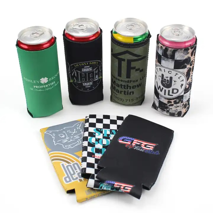 Neoprene 24oz Tall Boy Can Collapsible Cooler 2