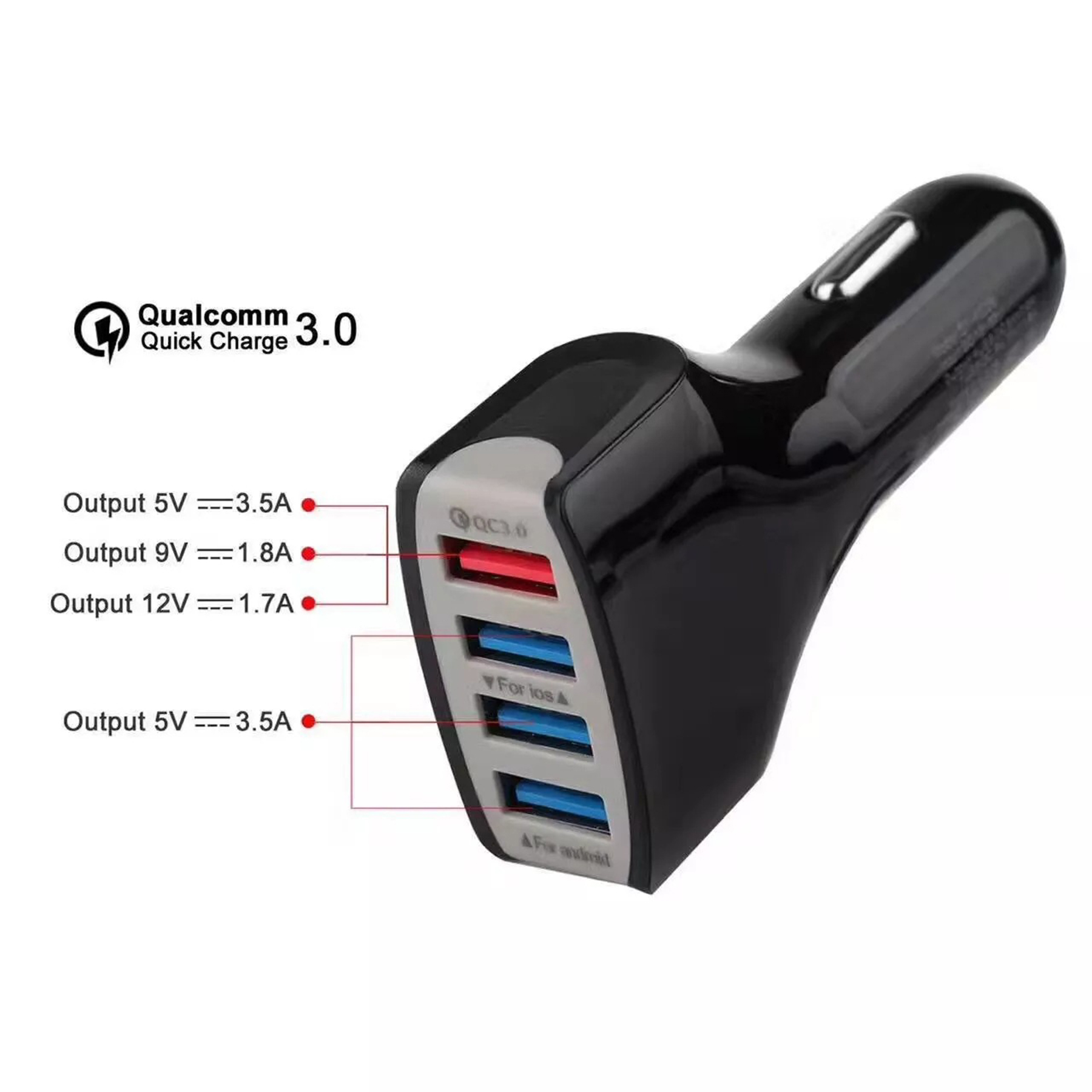 3.1A Car 4 Usb Charger 2