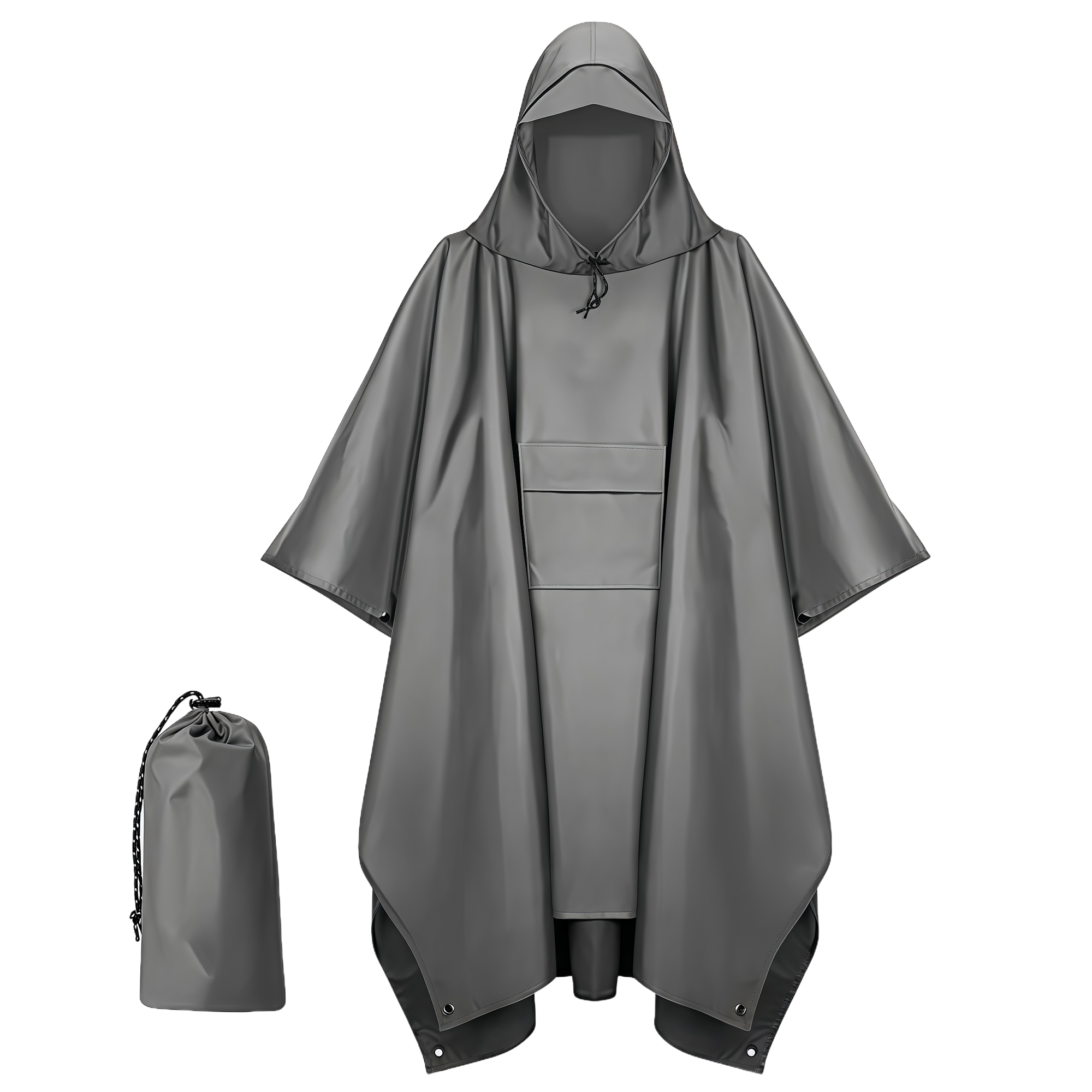 3-in-1 Poncho Raincoat for Outdoor Cycling Hiking 7