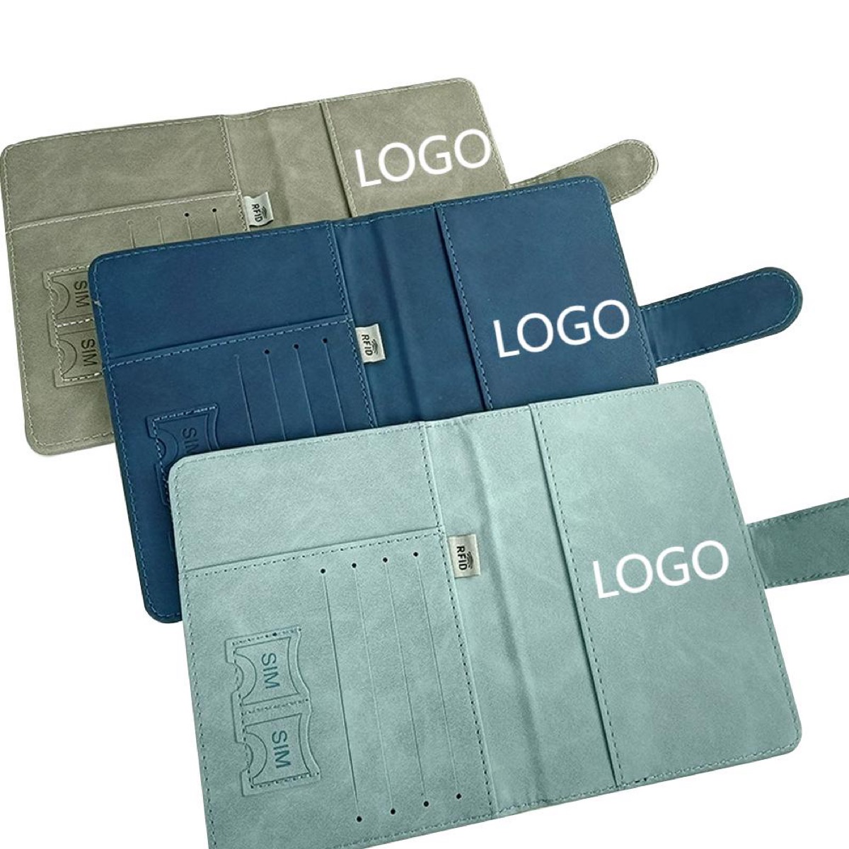 Custom Logo PU Travel Money Card Holder 2