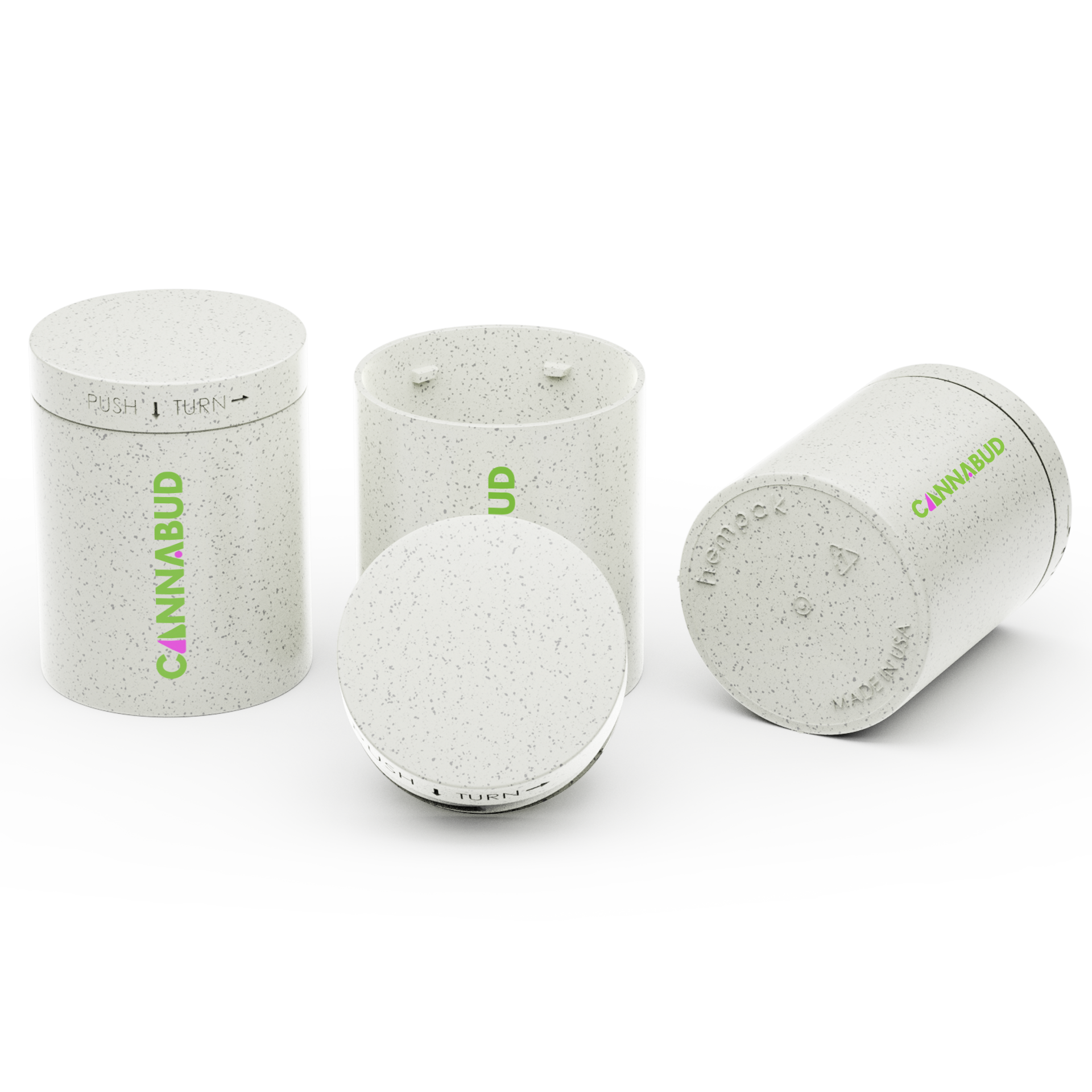 Custom HEMP Plastic CR Jar – 4 oz 3