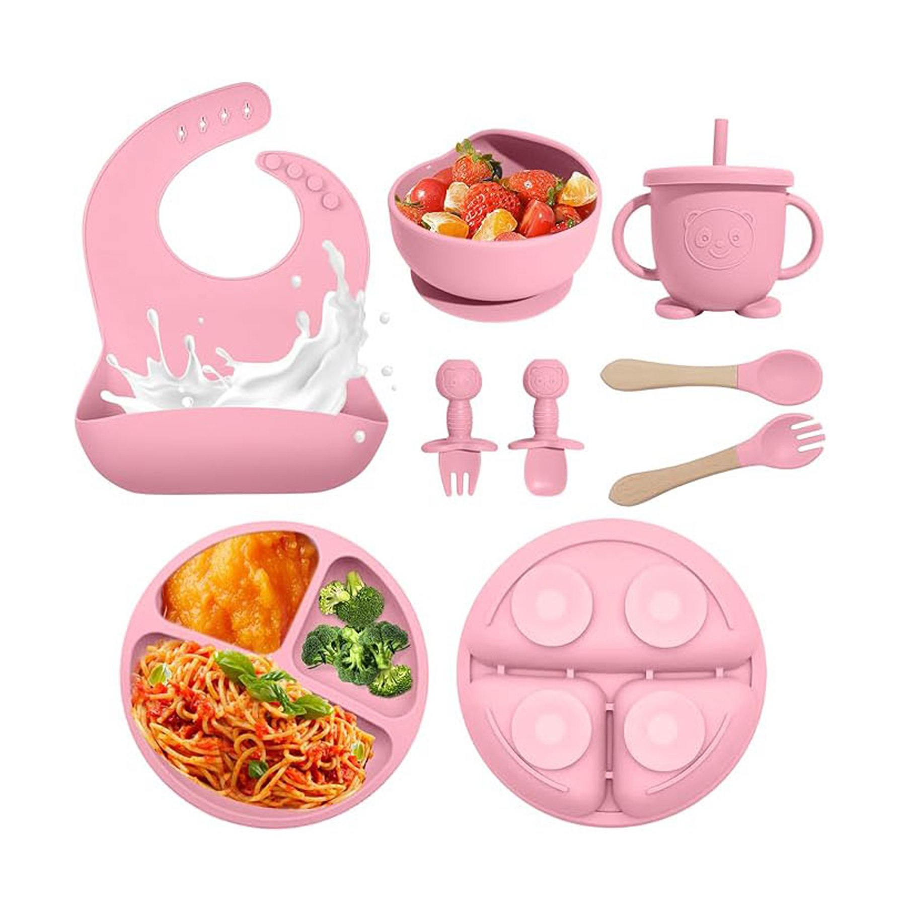8 Piece Silicone Suction Bowl 6