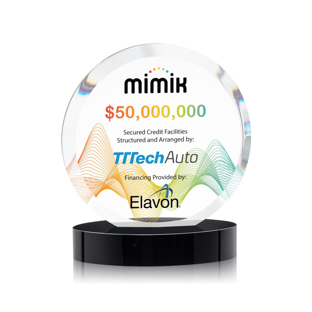 Matlow Circle VividPrint™ Award - Black