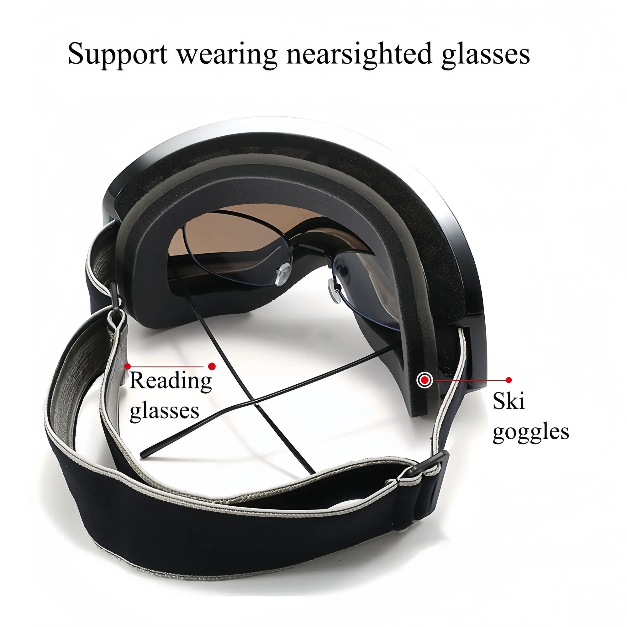 Premium Anti-Fog Ski Goggles With Ventilation 1
