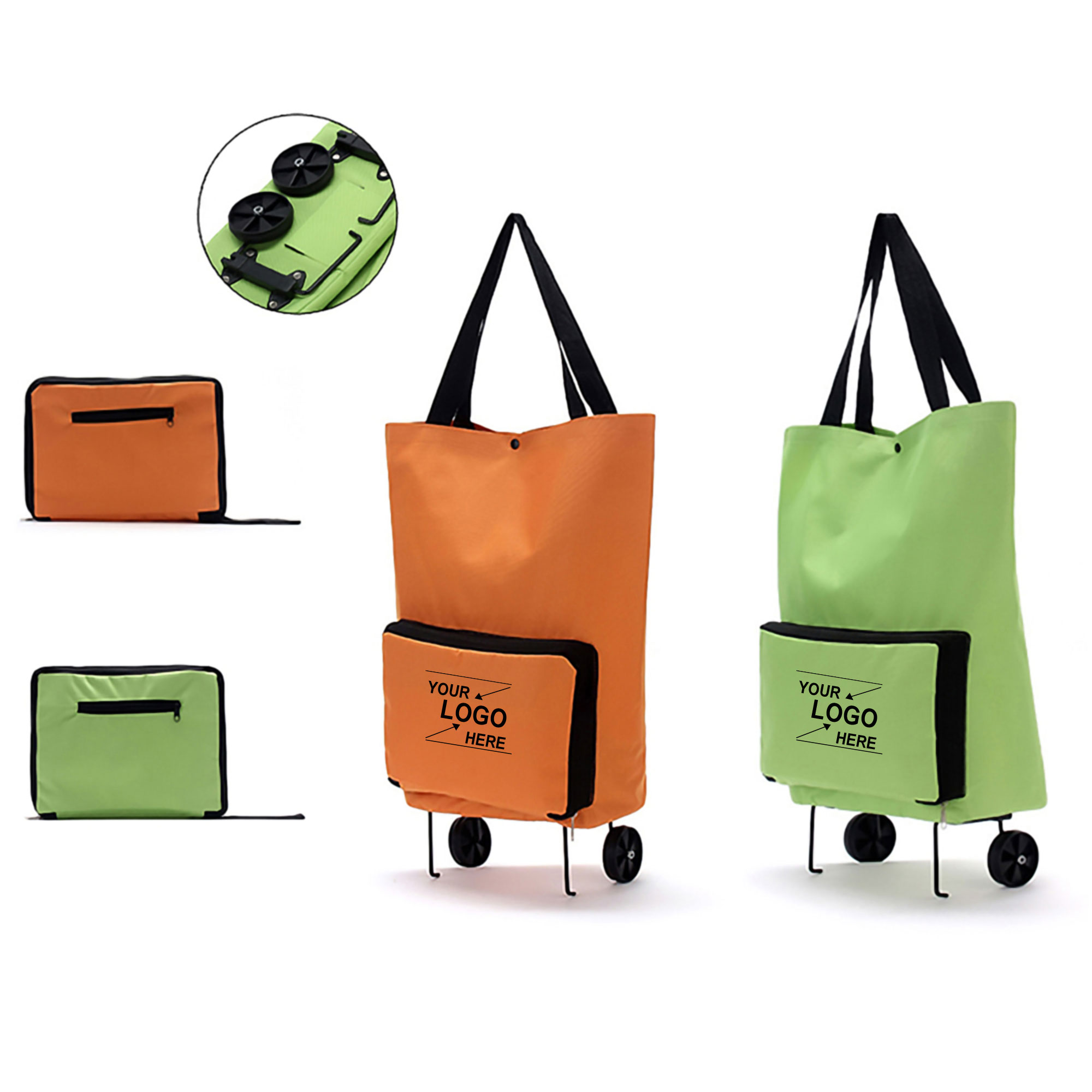 Convertible Shoulder and Rolling Shopping Bag 5