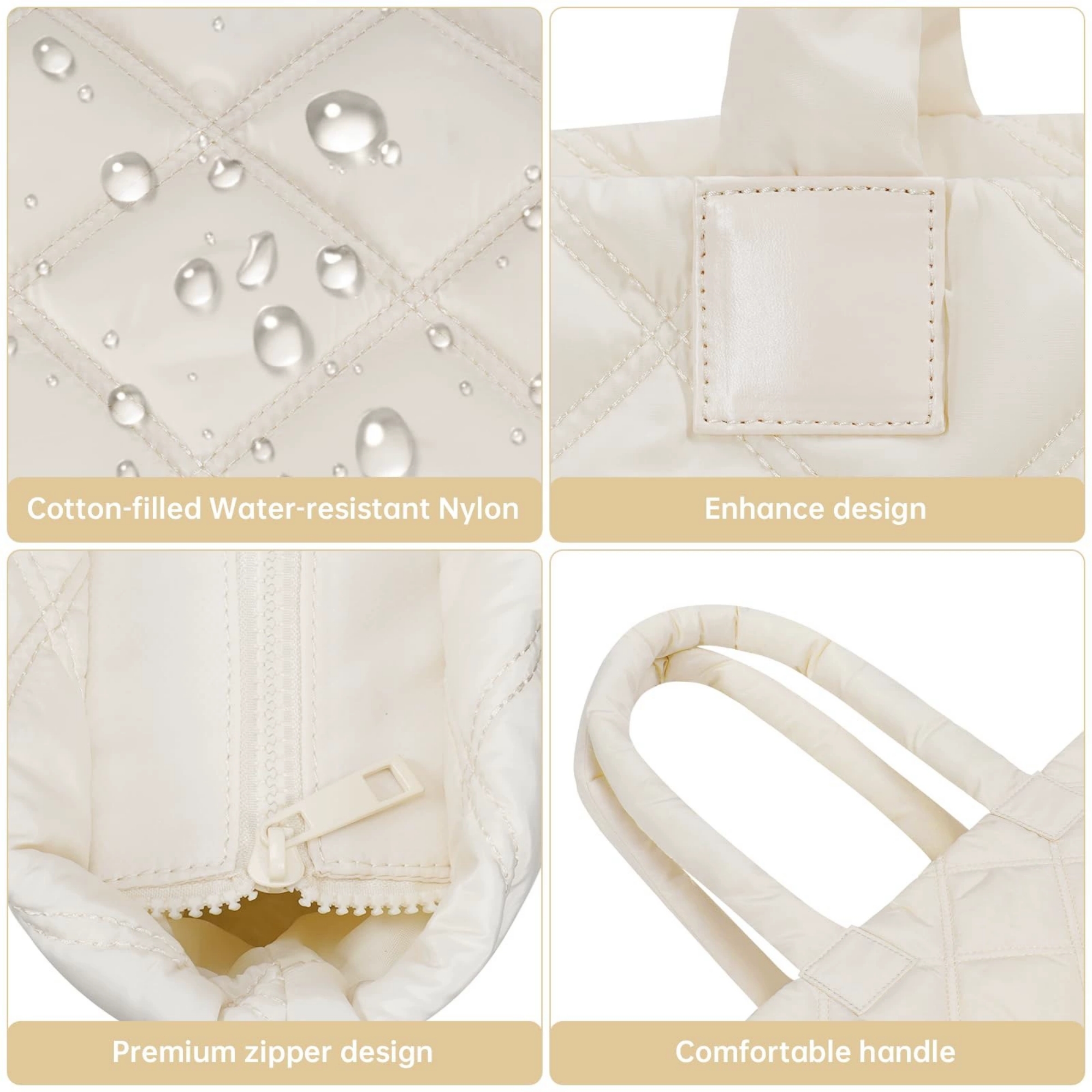 Quilted Tote Bag 3