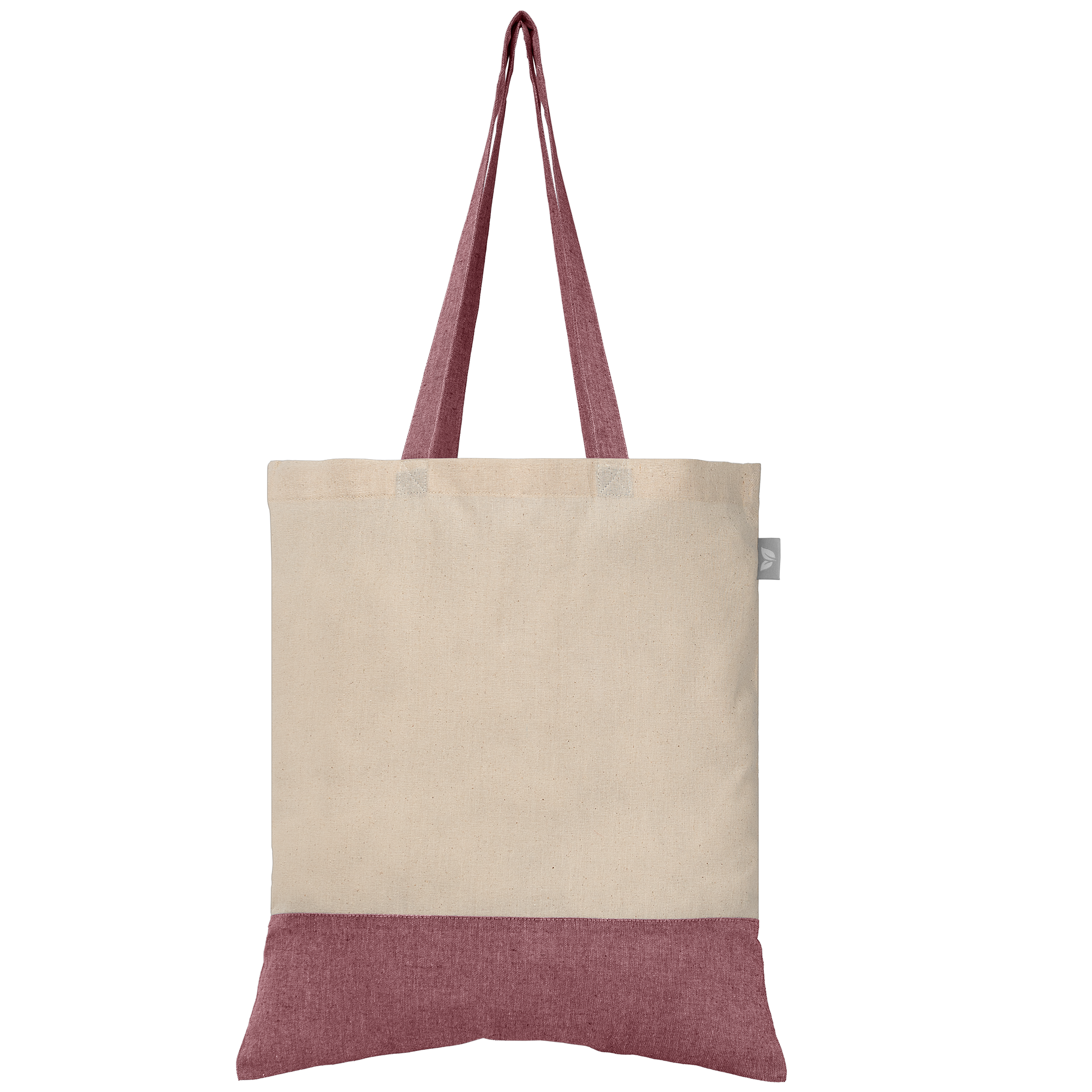 Quebec - 5 oz. Two-Tone Recycled Cotton Tote 8