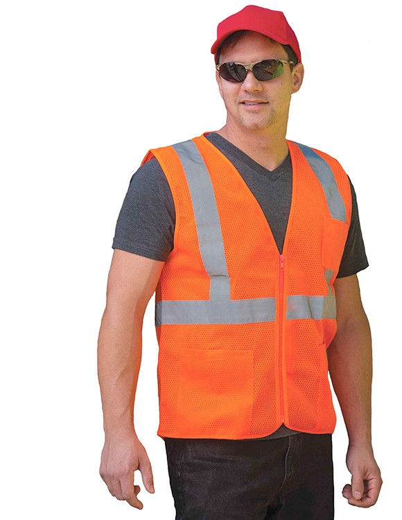 High Visibility Safety Vest, Blank Pocket