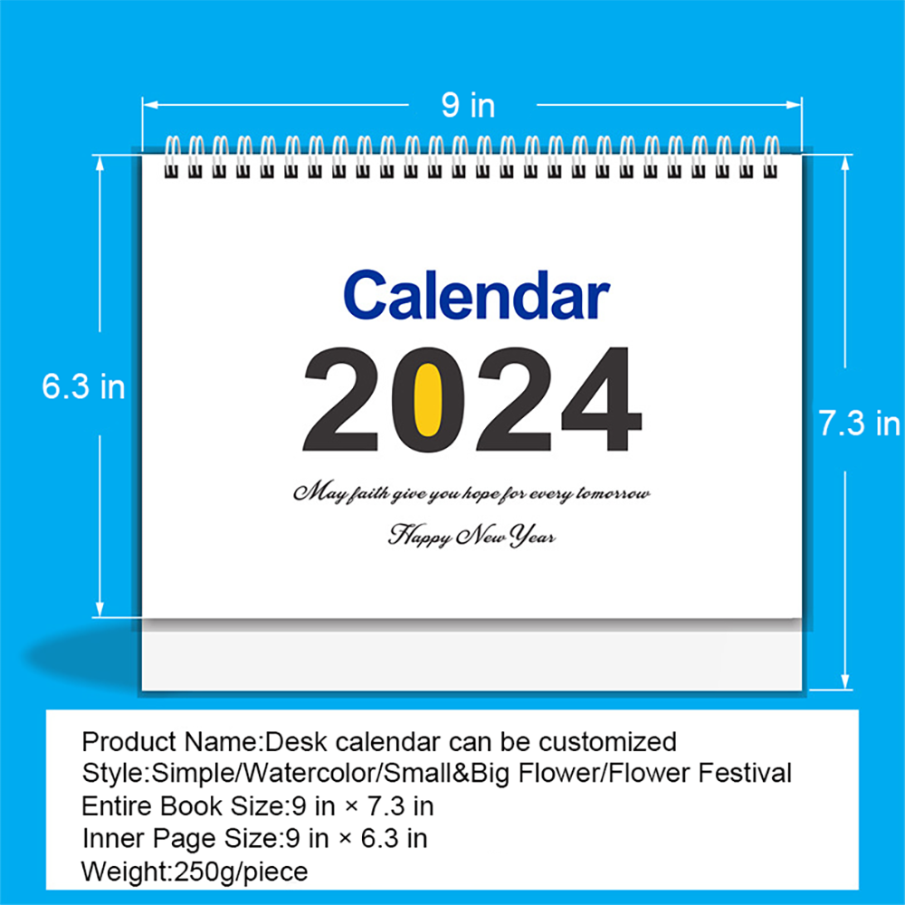Desk calendar planner desktop ornaments 4