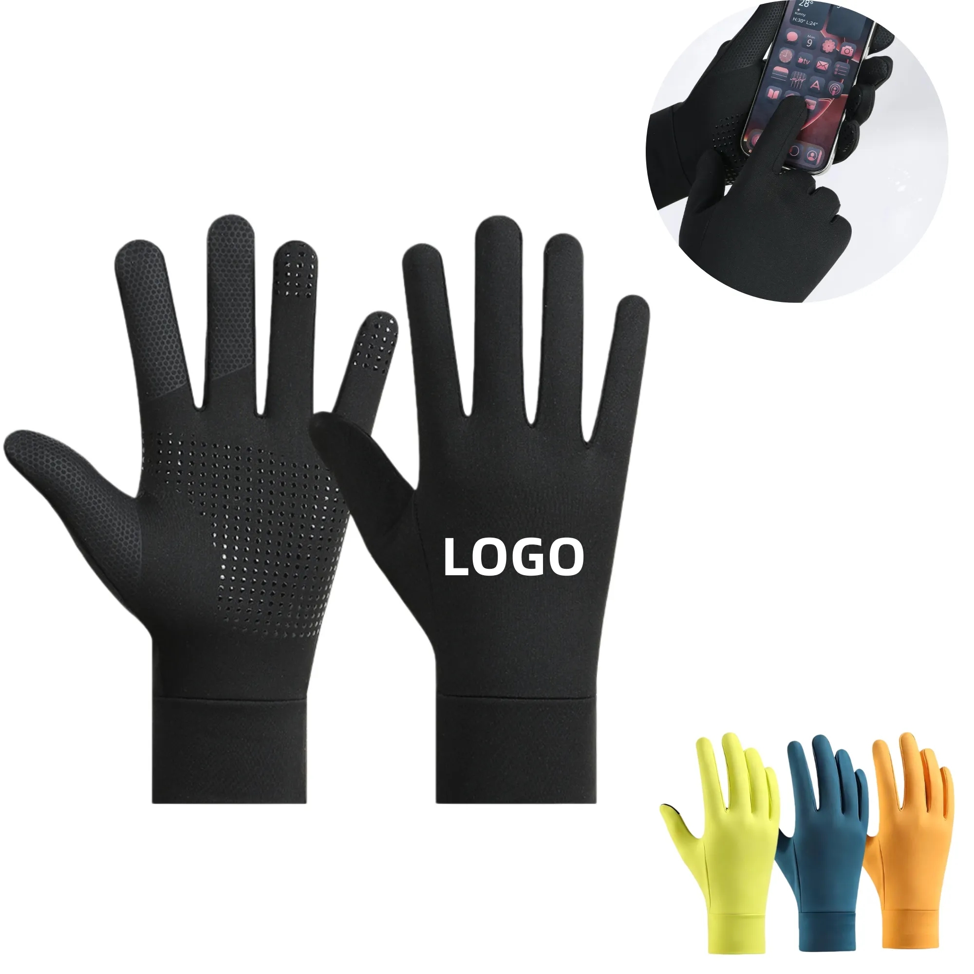 Winter Liner Cycling Non Slip Gloves Thermal Touchscreen