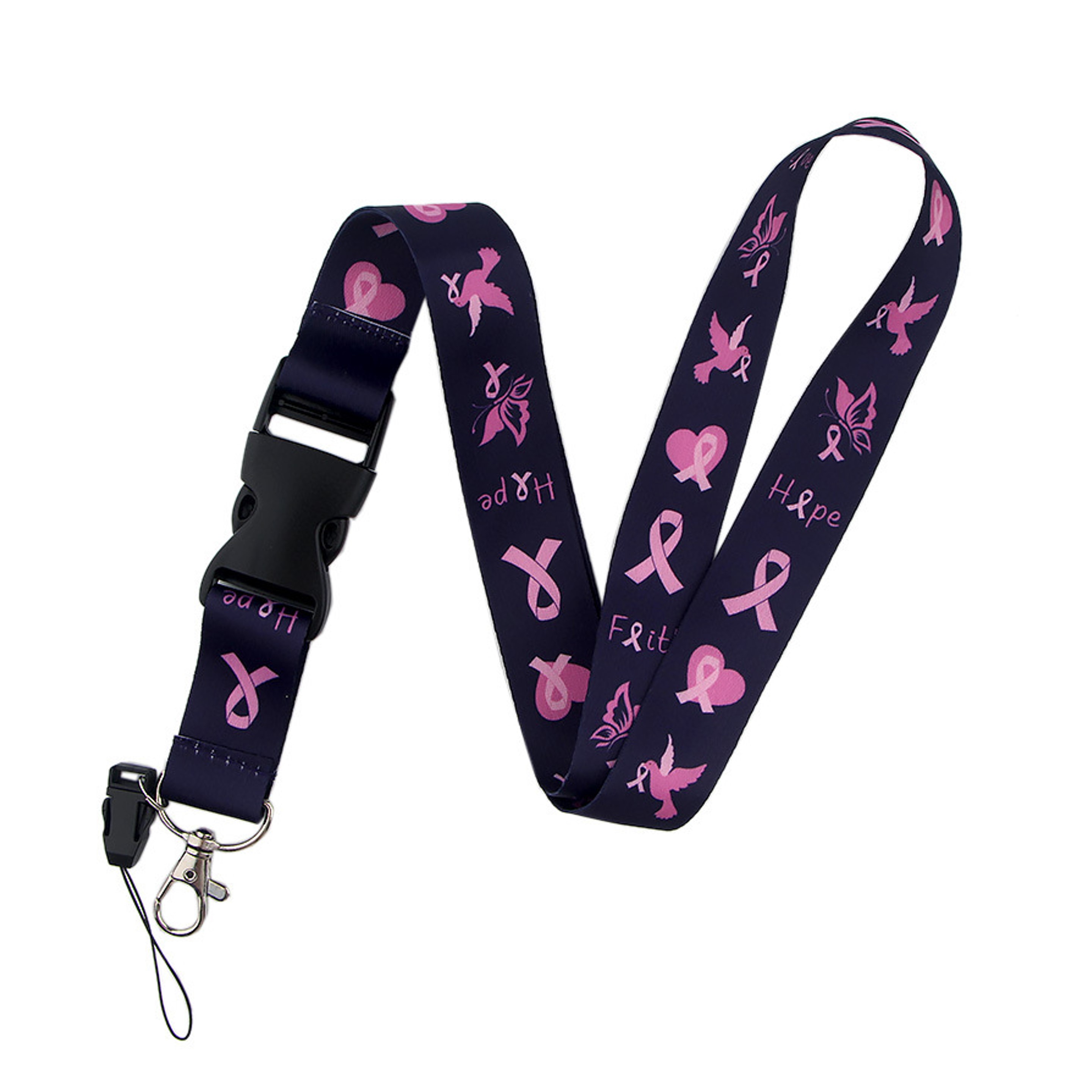 Breast Cancer Awareness Lanyard (direct import) 2