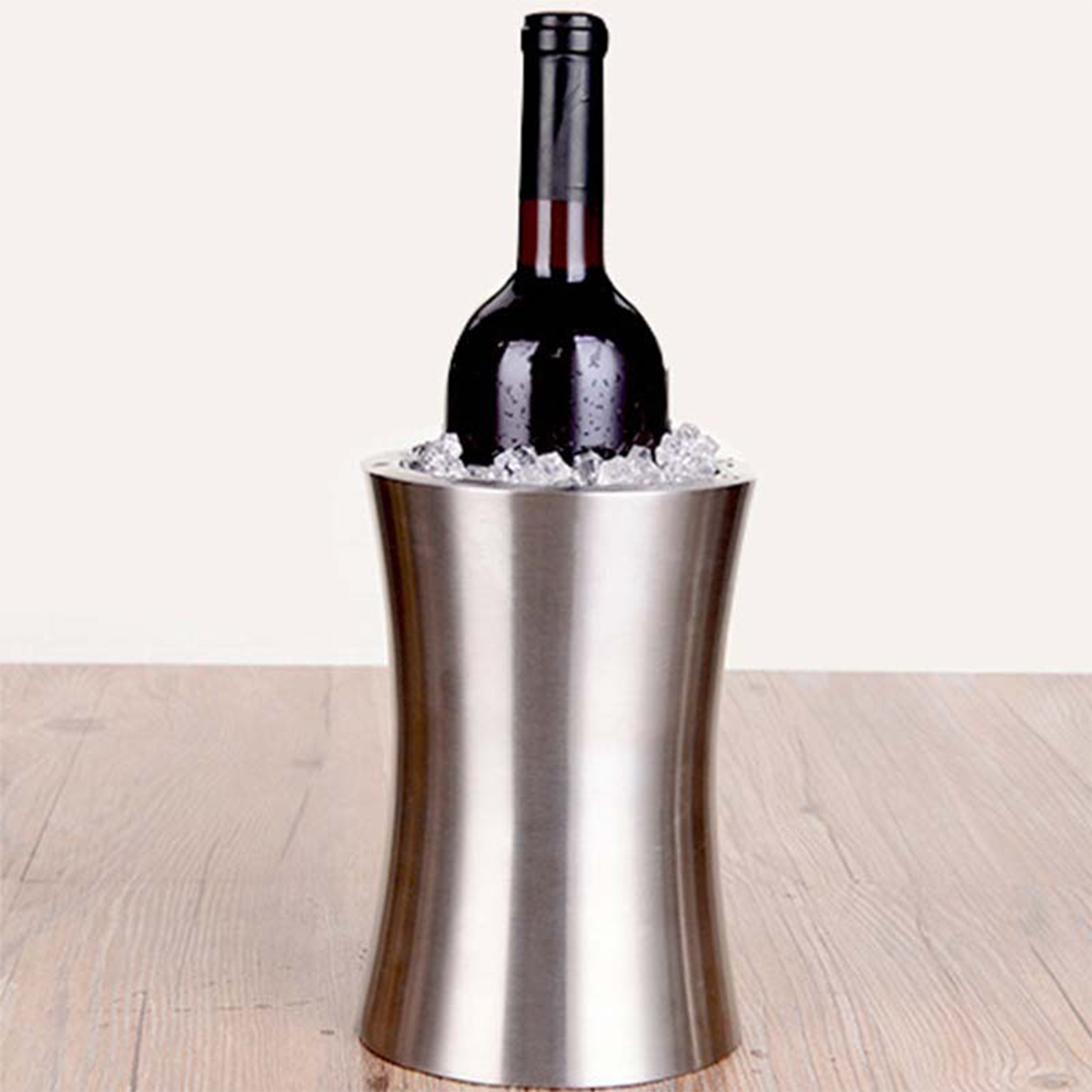 Stainless Steel Double-Layer Ice Bucket 5