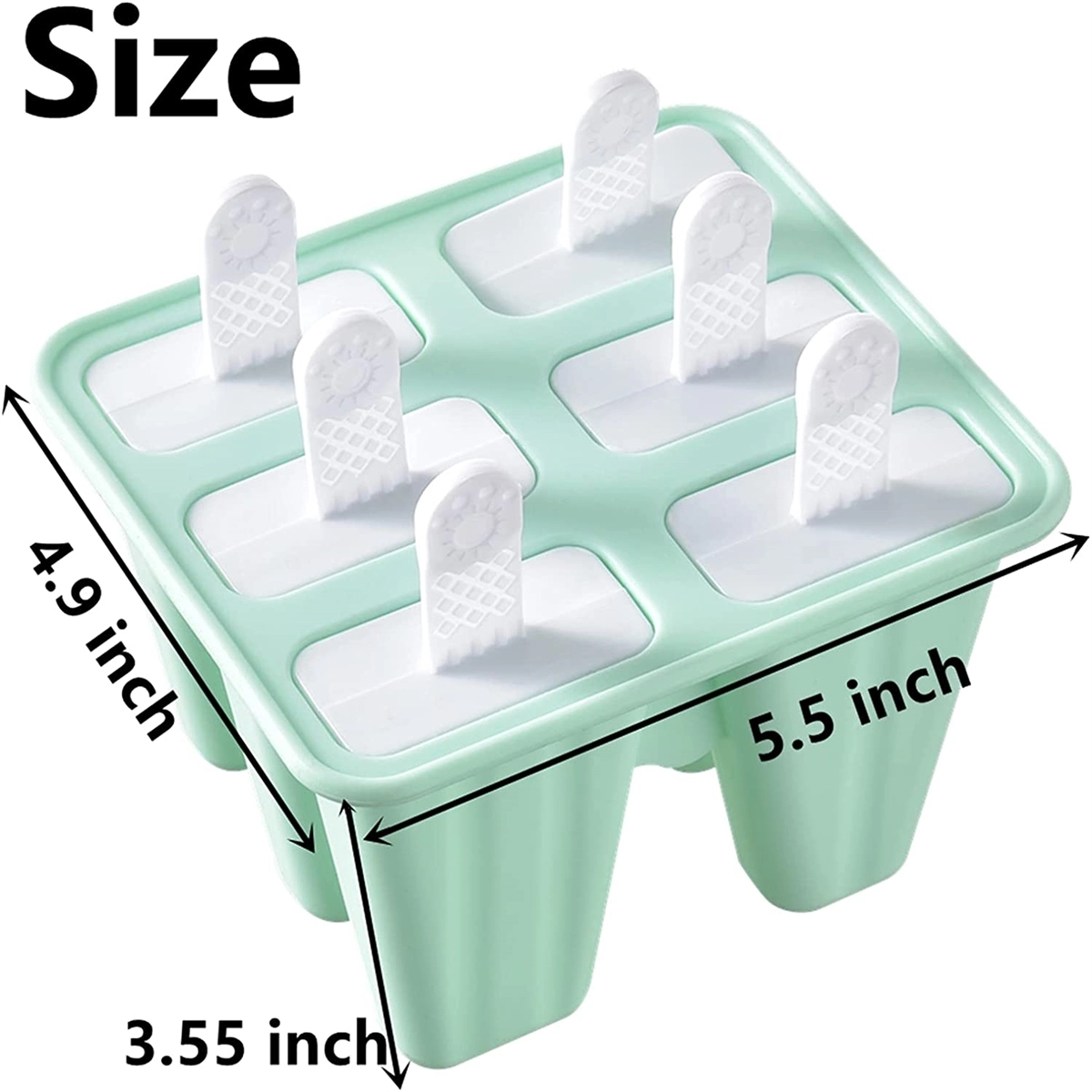 Popsicle Molds 6 Pieces Ice Pop Make 6
