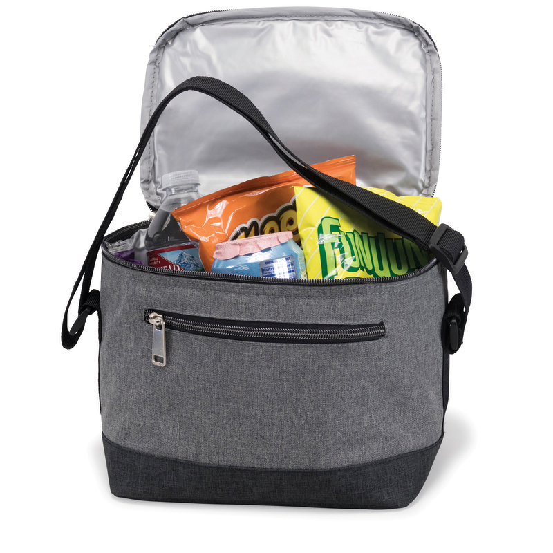 6 Pack Heathered Insulated Cooler Bag 2