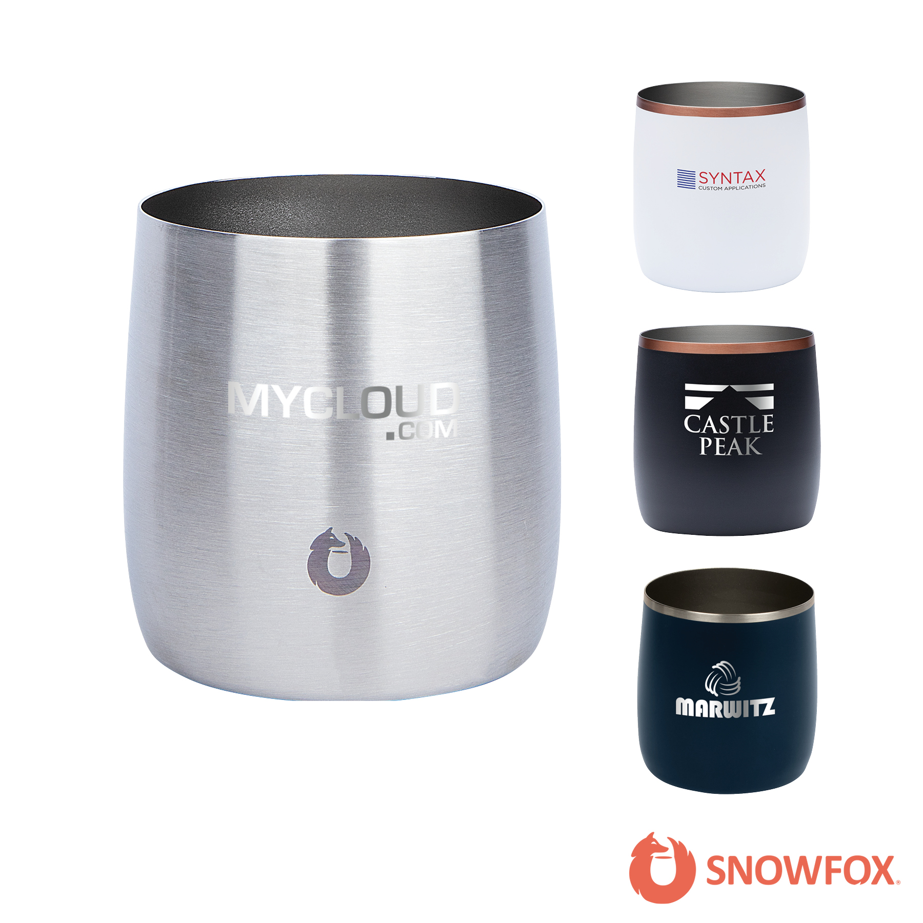 Snowfox® 11 oz. Vacuum Insulated Whiskey Rocks Tumbler 2