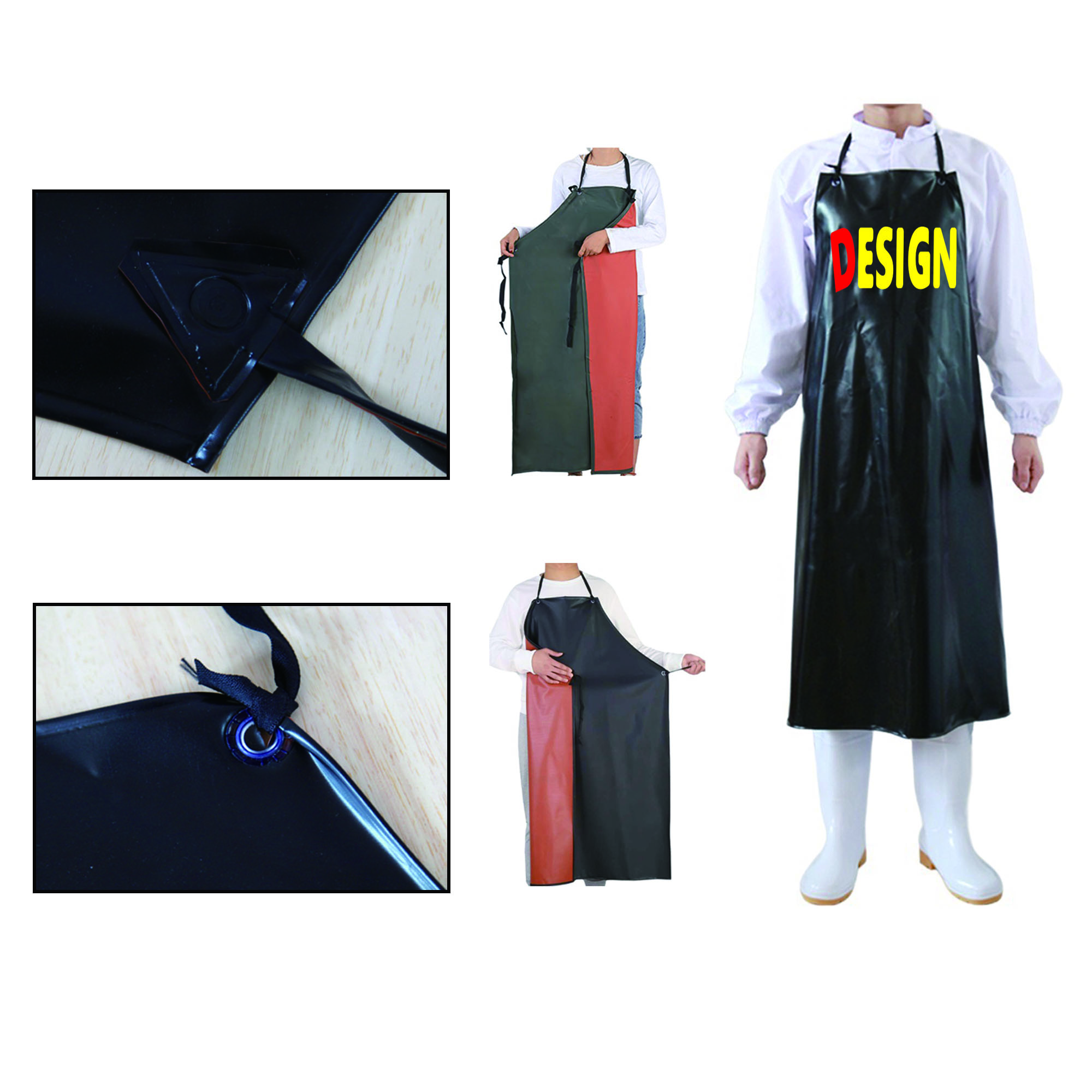 Full Color Durable Waterproof PVC Apron MOQ 50 2