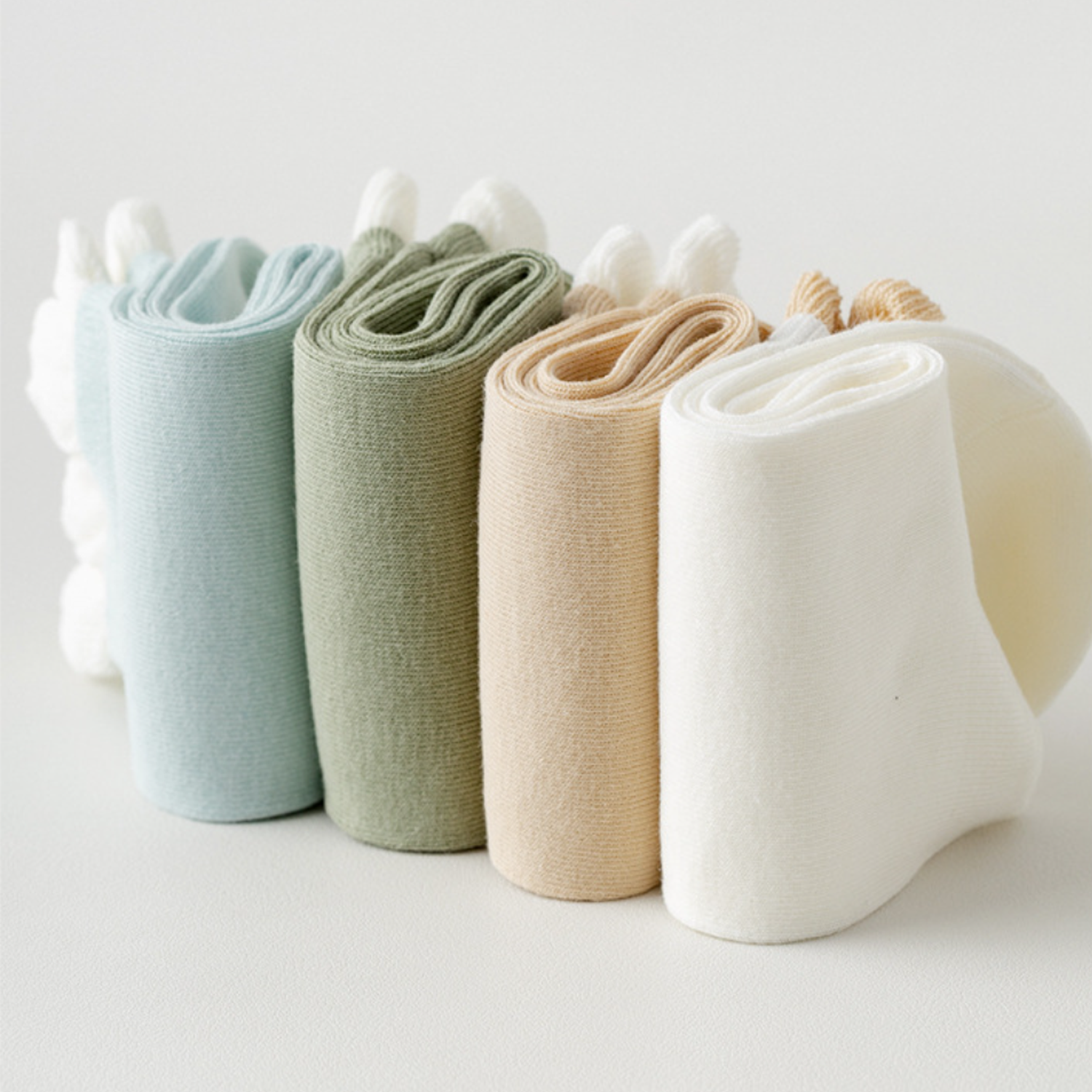 Pure Cotton Knitted Month Socks Post-Slip Resistant 6