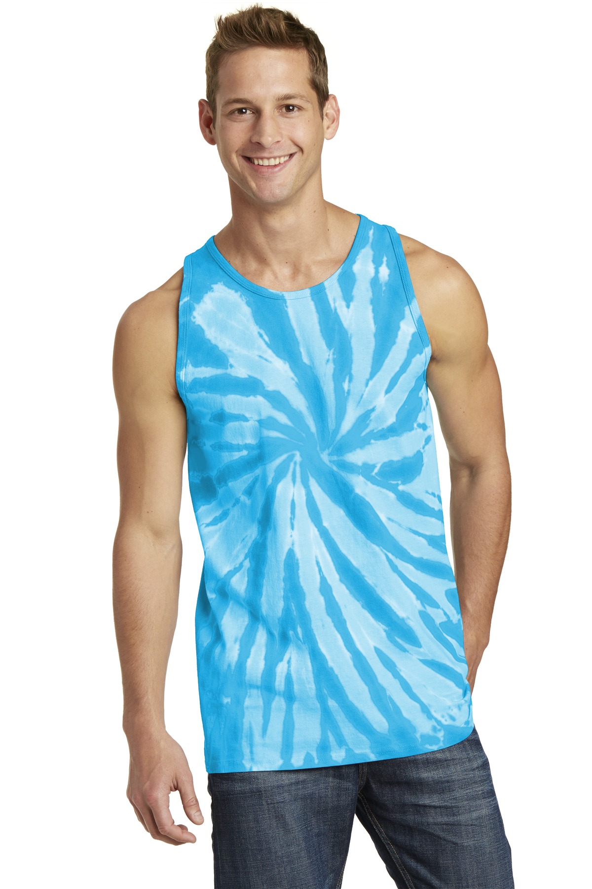 Port & Co Tie-Dye Tank Top. PC147TT 50