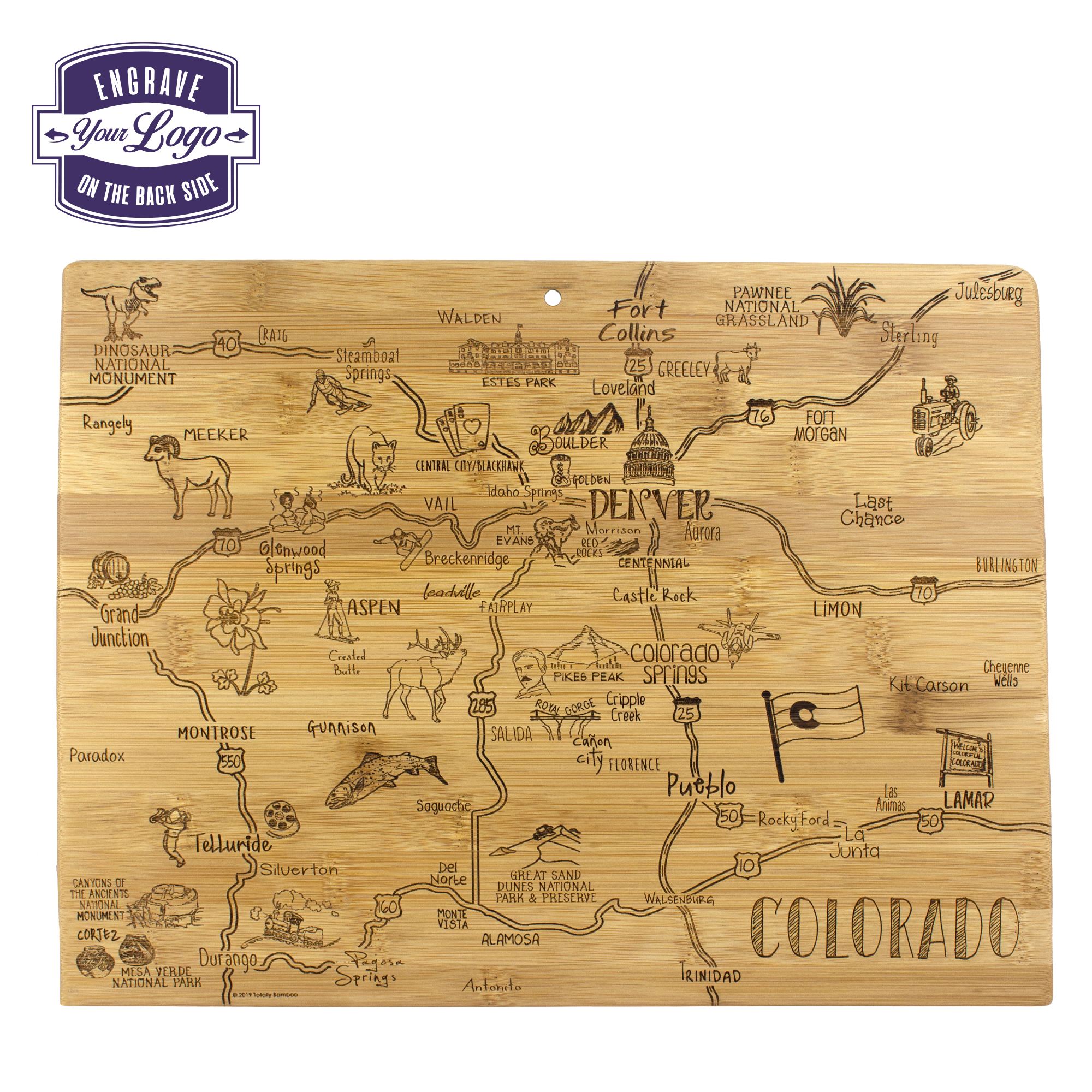 Destination Colorado Cutting & Serving Board