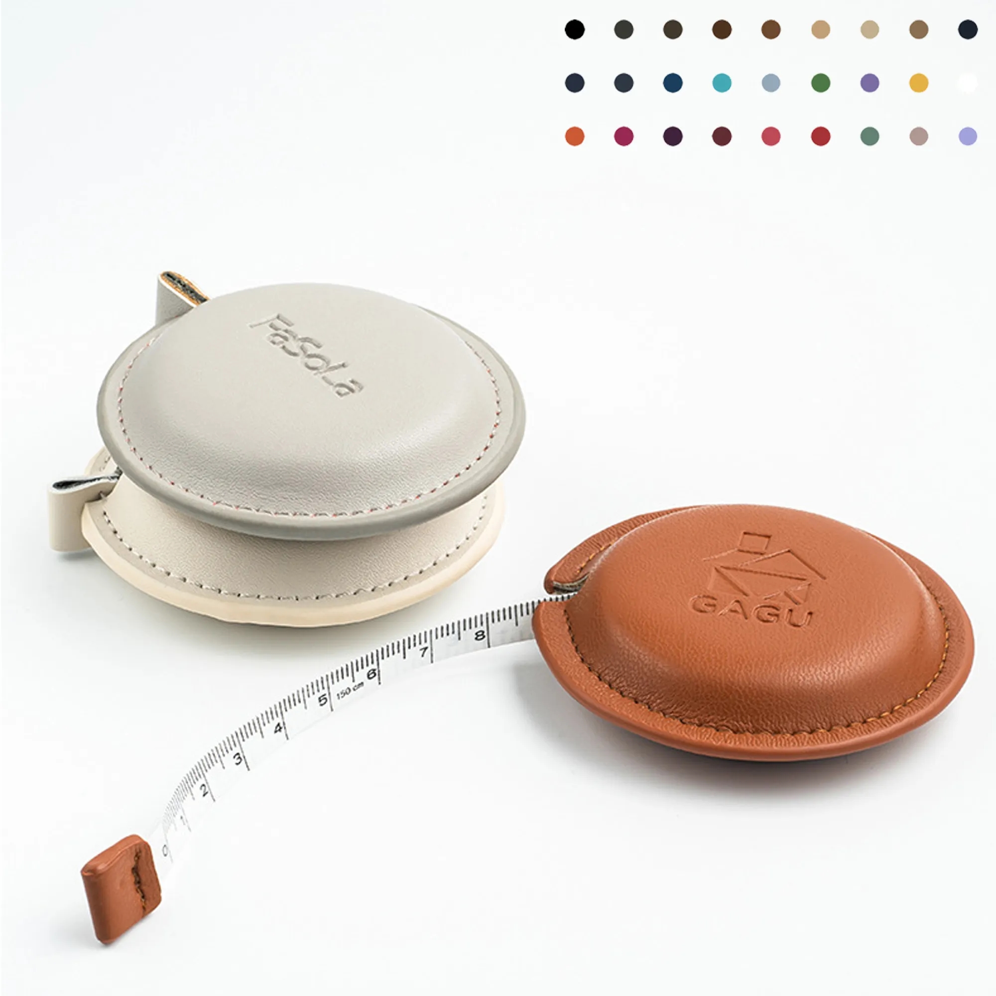 Retro Leather Retractable Measuring Tape 3