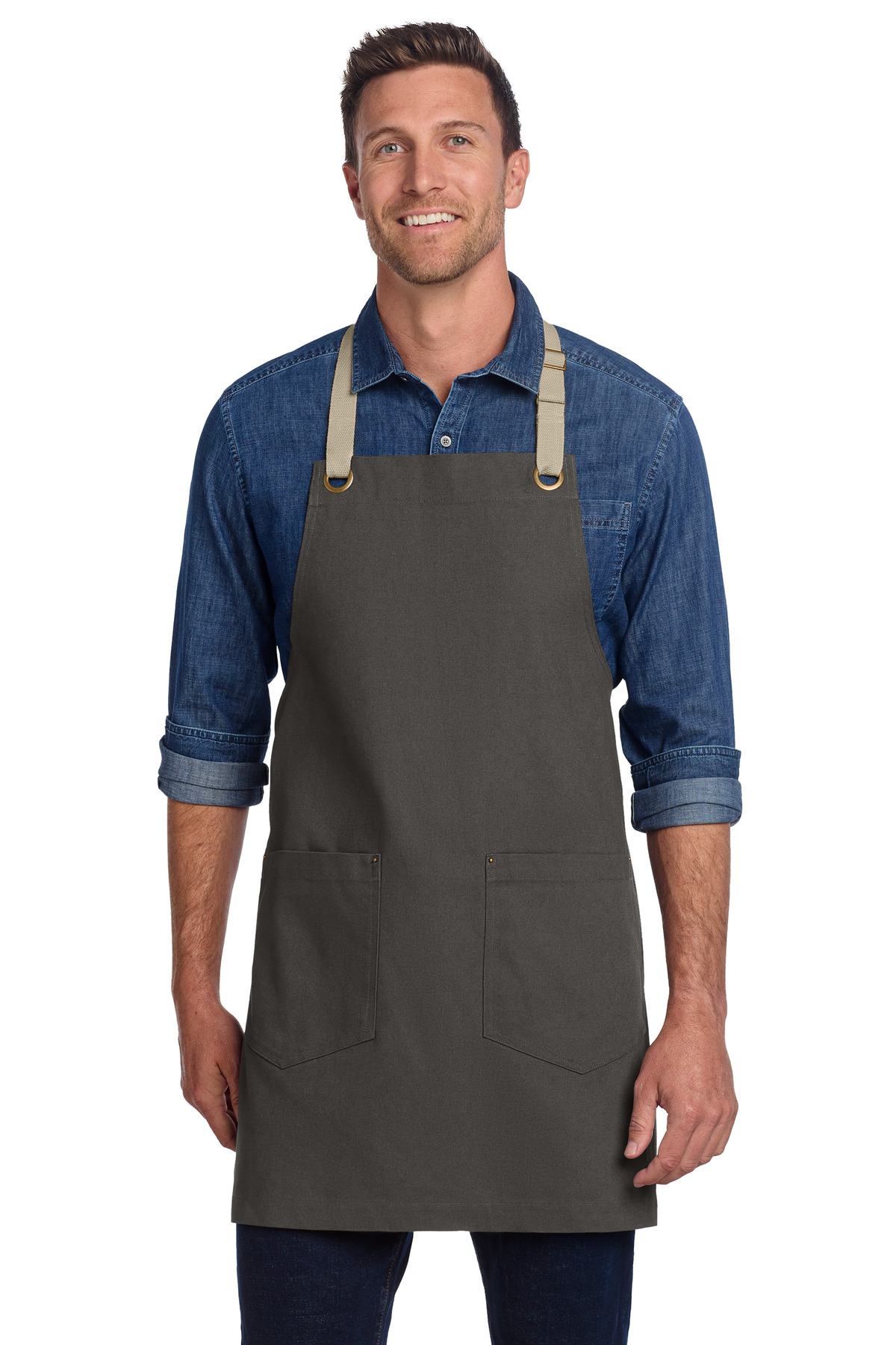 Port Authority Canvas Full-Length Two-Pocket Apron A815 28