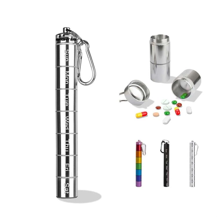 7-Day Waterproof Pill Case Keychain 3