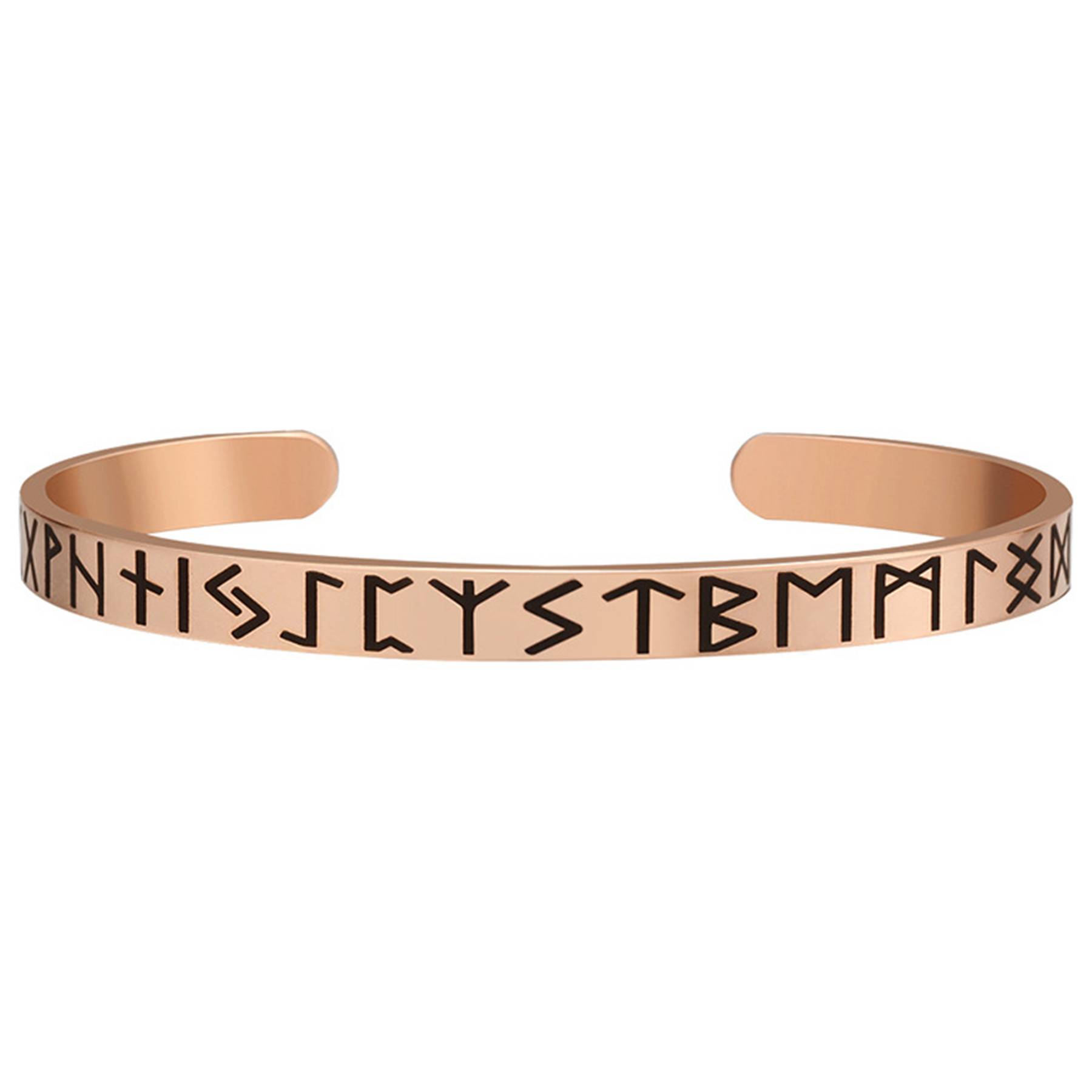 Stainless Steel C-shaped open character bracelet 4
