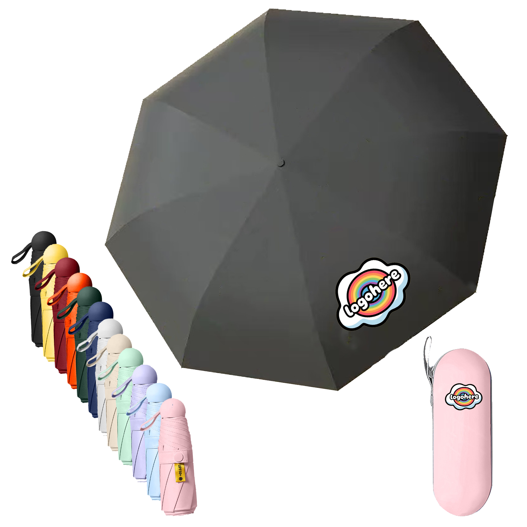 MOQ 30 Portable Pocket Umbrella Wind Resistant 2