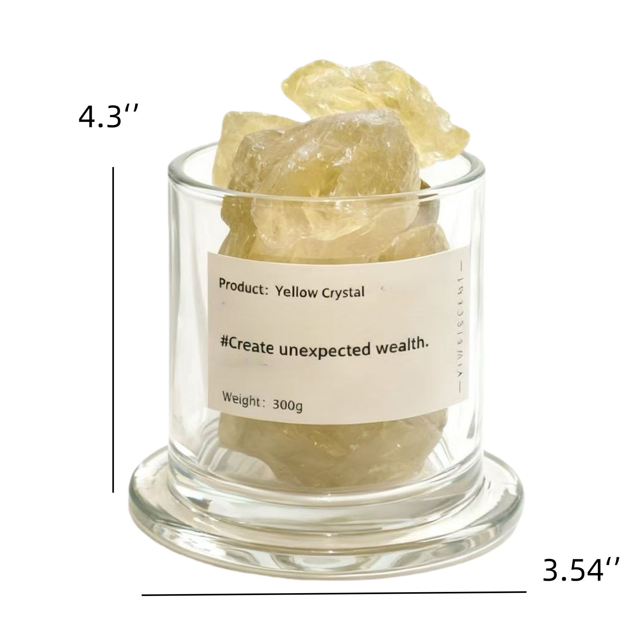Natural Brazilian Crystal Aroma Diffuser Stone w/Jar 3