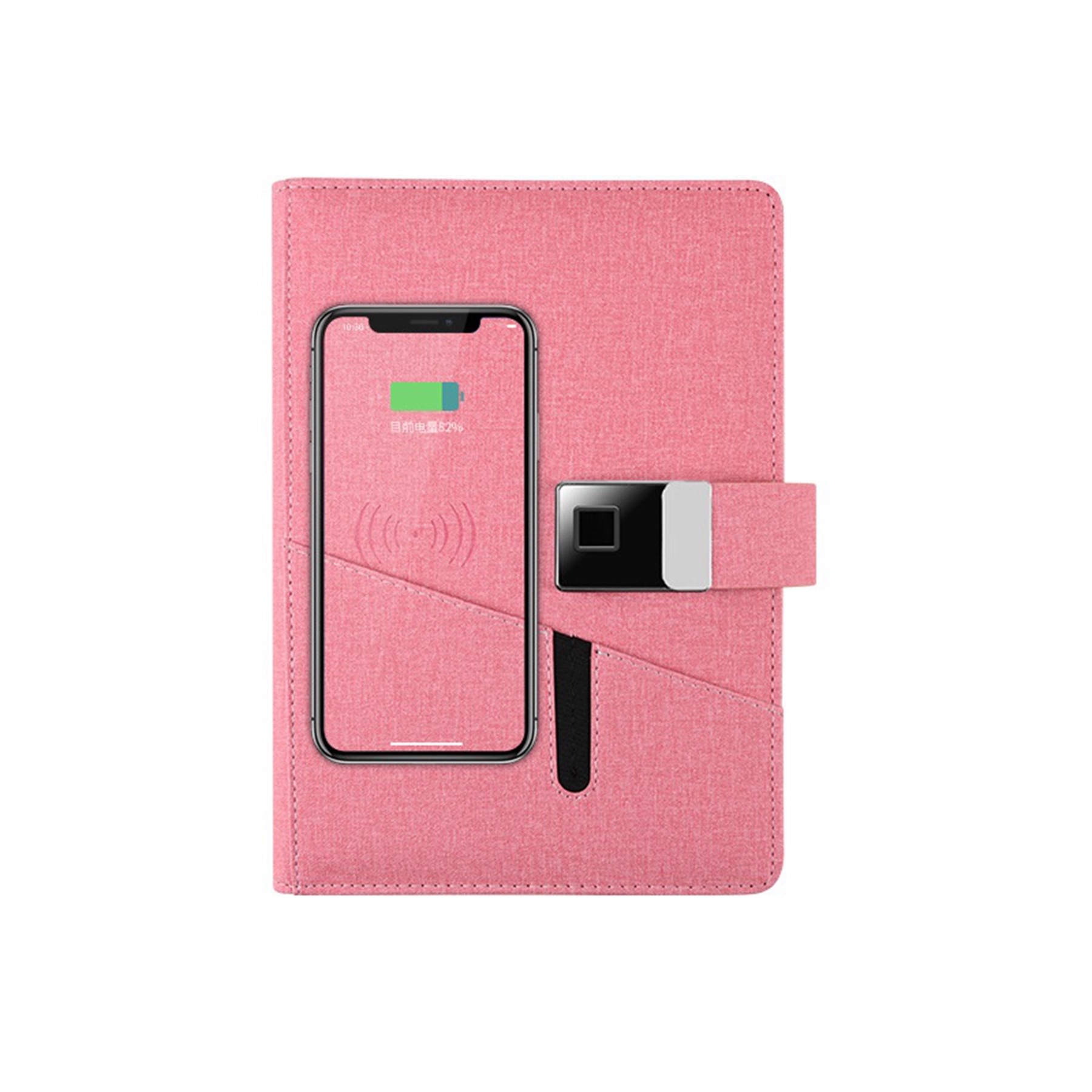 10000 mAh Fingerprint Lock a5 Notebook with USB Drive 4