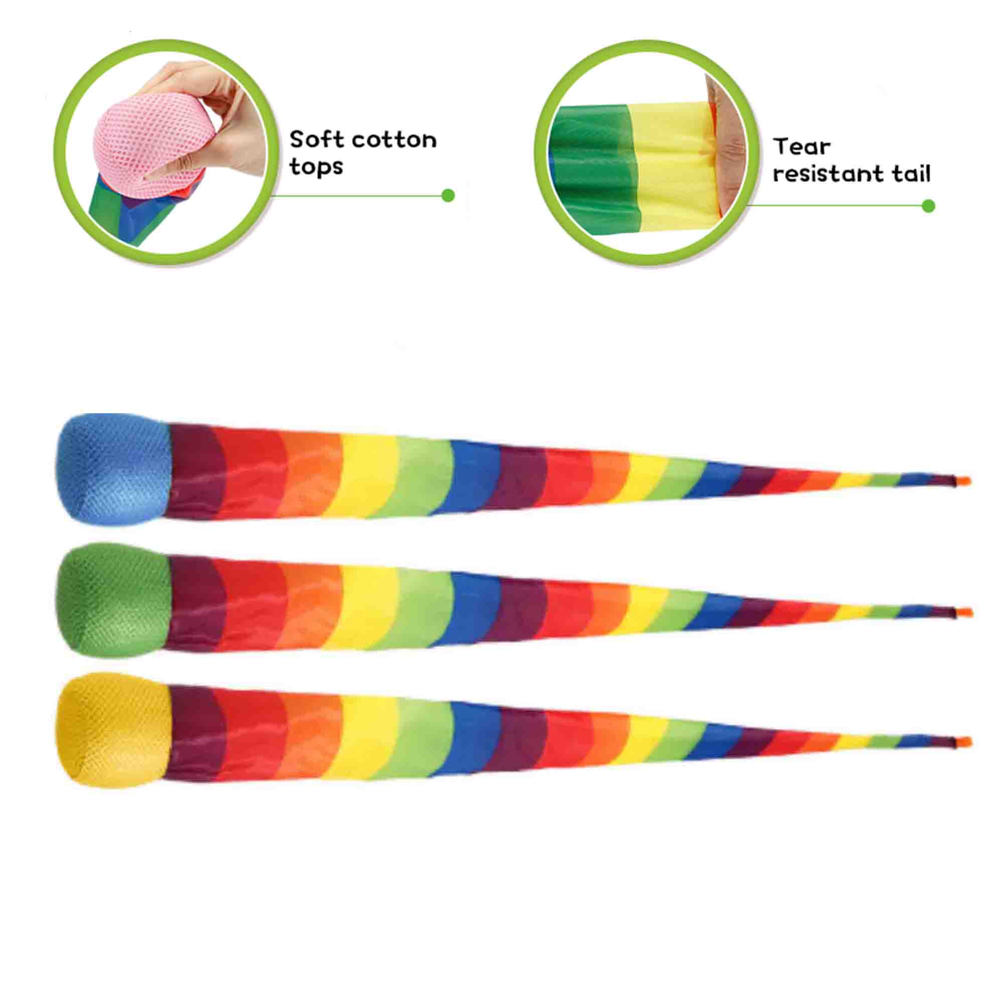 Throw and Catch Ball with Rainbow Tail 1