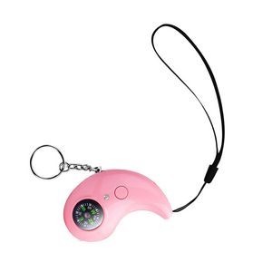 Wings Shaped Safety Alarm Keychain With LED Light And 120DB Panic Sound 7