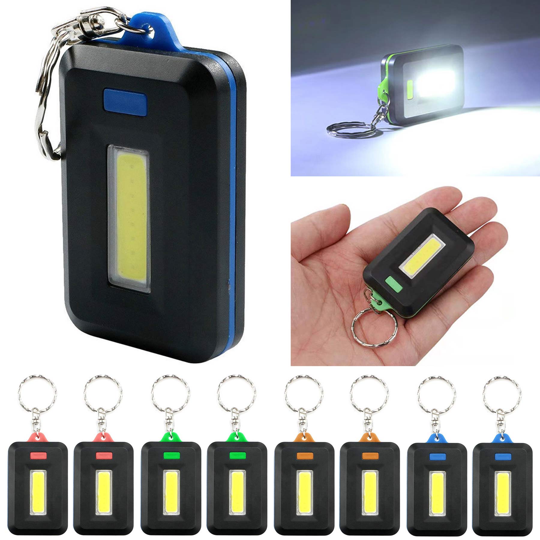 COB LED Small Key Ring Flashlight 2