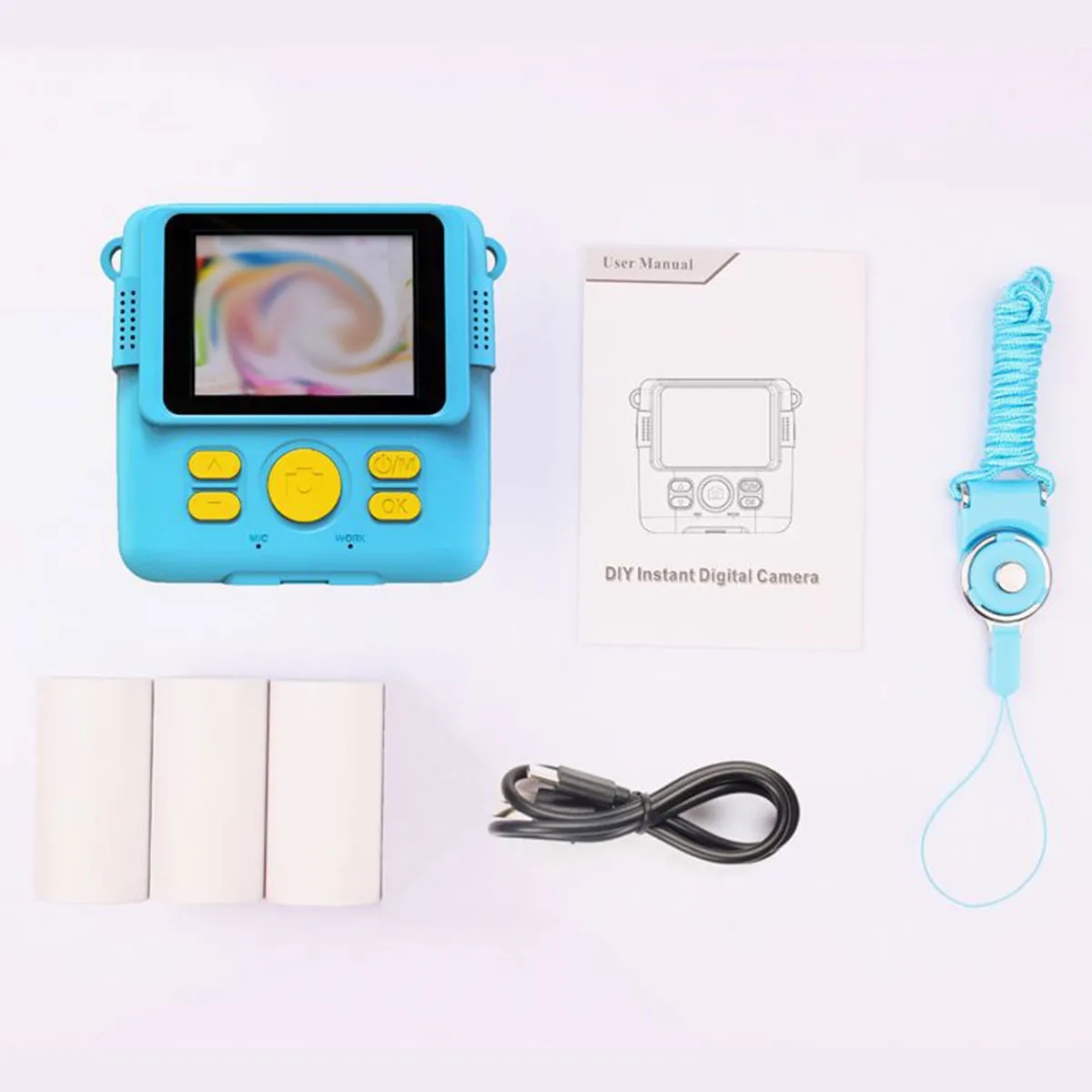Instant Photo Print Camera for Kids with Thermal Paper 5