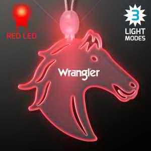 Acrylic Horse Head Shape Necklace with LED 11