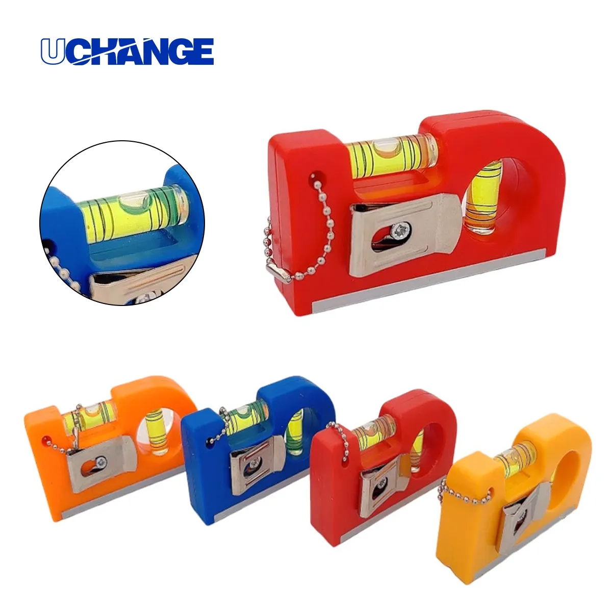 Mini Multi Tool Level With Pencil Sharpener And Keychain 2