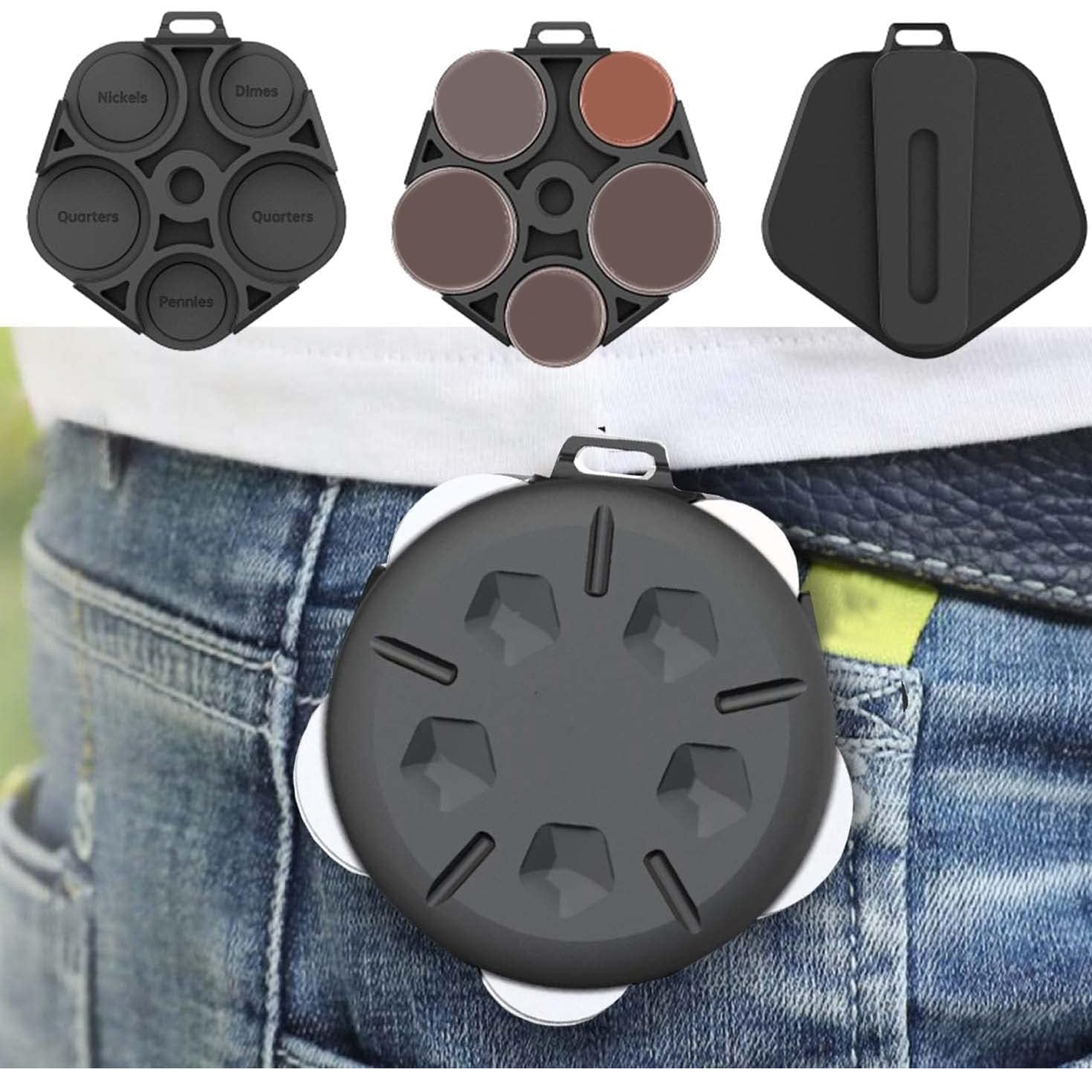 Portable Clip-On Coin Organizer 2