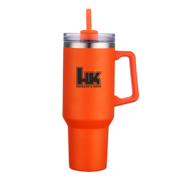 40 Oz. Travel Mug with Handle & Straw 14