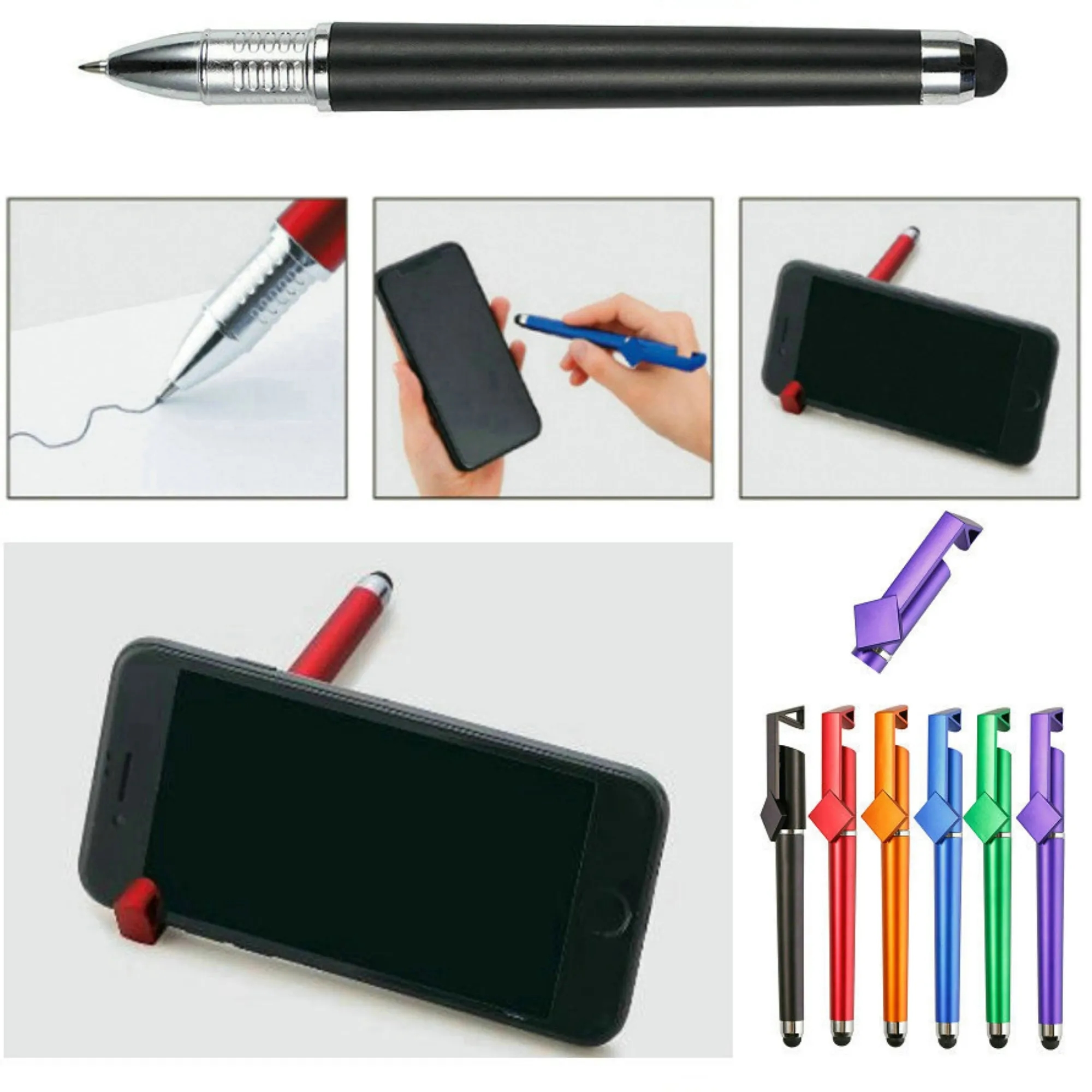 Multi Function Phone Stand Stylus Ballpoint Pen 7