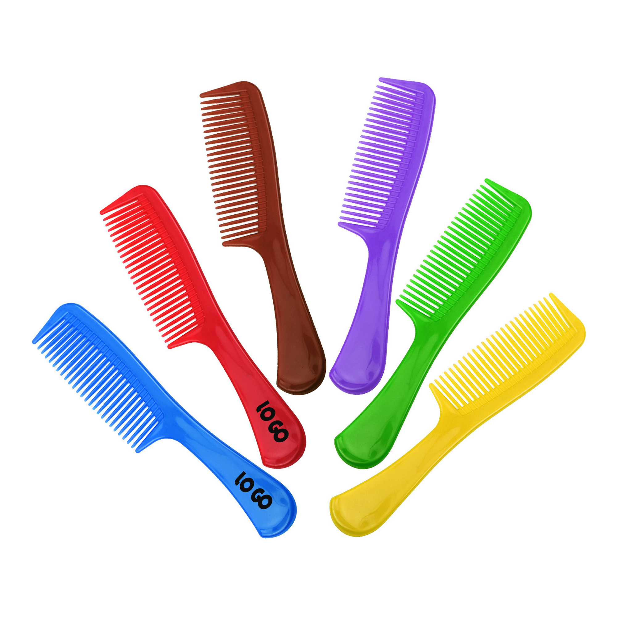 Colorful Plastic Massage Hair Comb 1