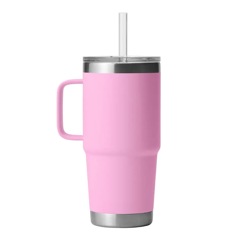 25oz. Insulated Tumbler with Handle and Straw 1