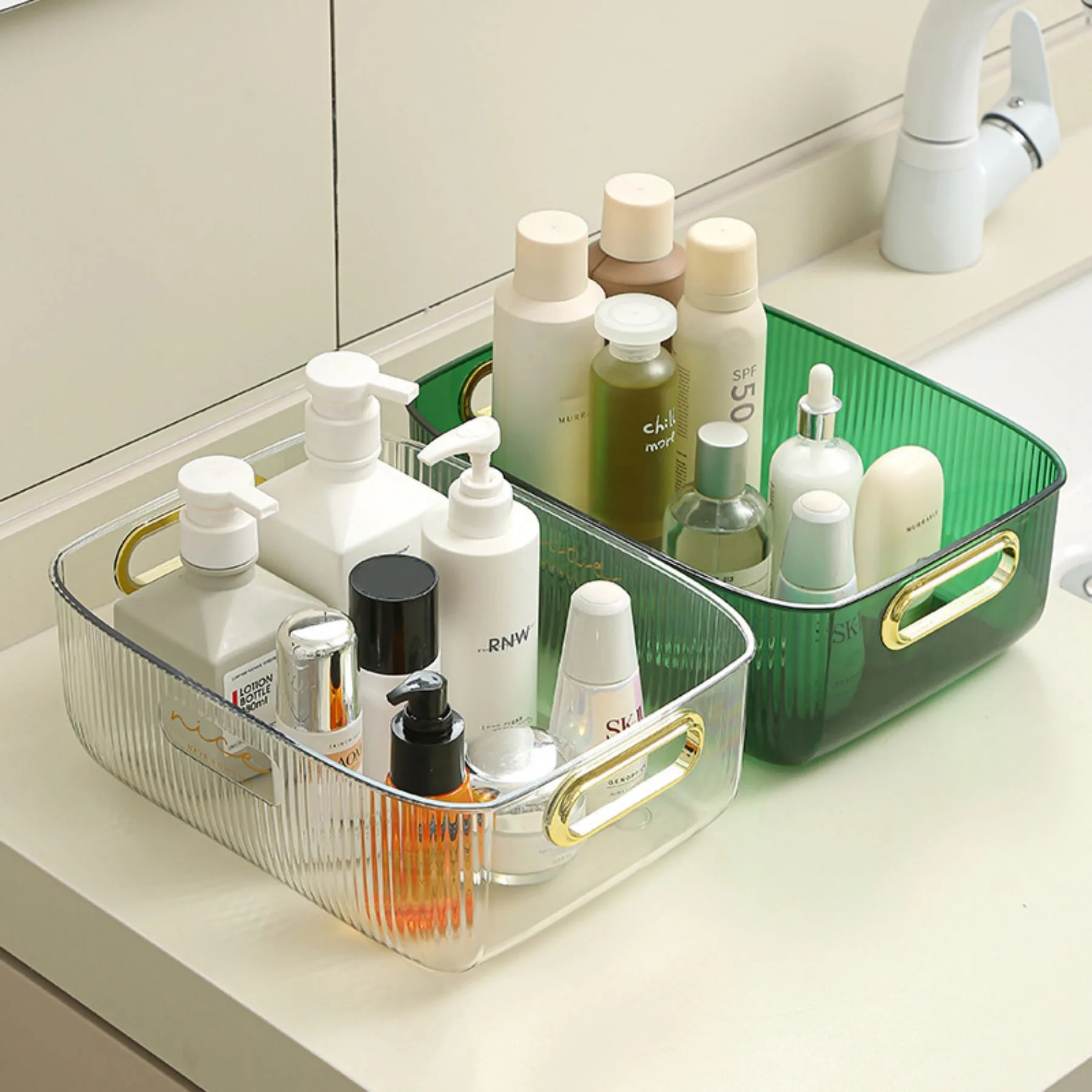 Portable Transparent Storage Bins 7