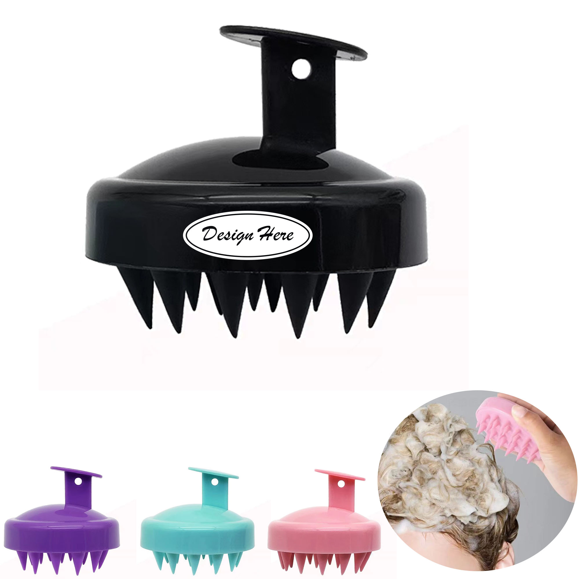 Gentle Silicone Hair Scalp Massager for Relaxation & Care 5