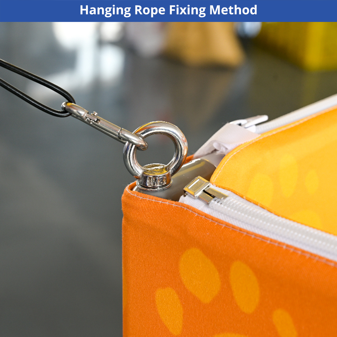 Skytube Tiered Square Hanging Sign (10' x 5') Double Sided - Graphic & Hardware Combo) 6