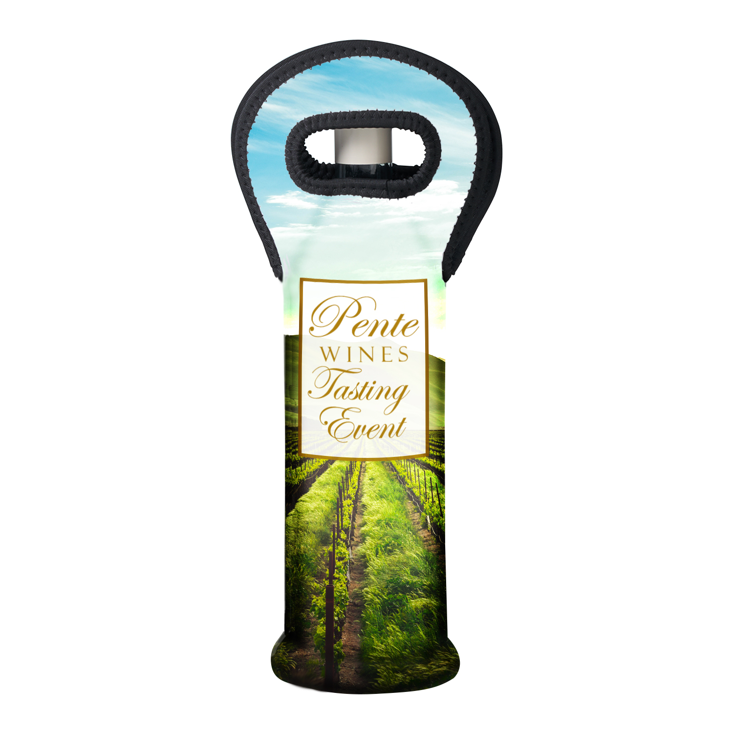 Sublimated Neoprene Wine Carrier Holder 3