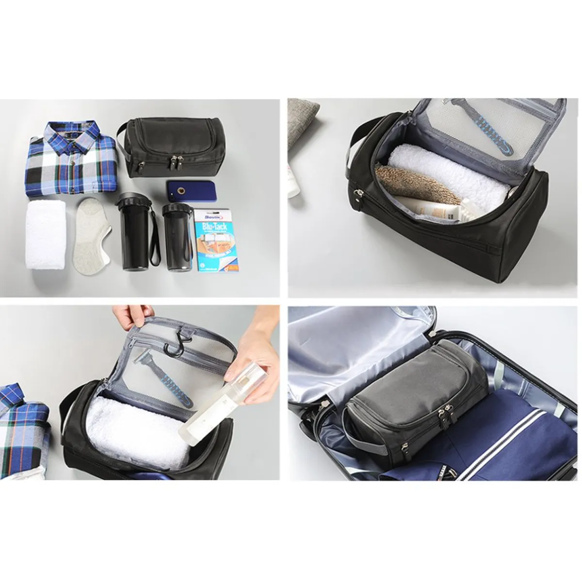 Portable Large Capacity Hang Toiletry Bag Travel Organizer 8